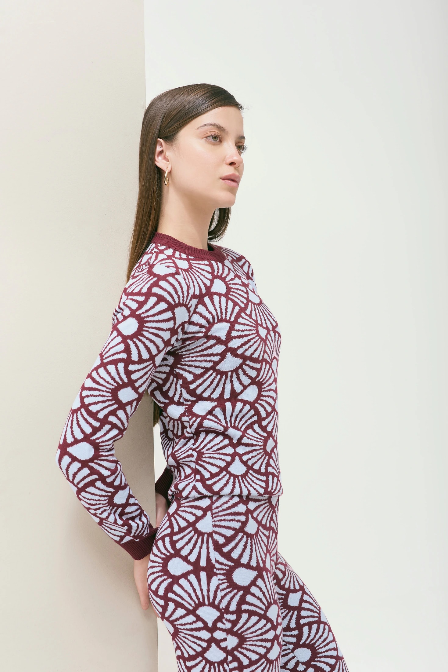Saco Venus Vinotinto-Azul Celeste - imagen 1