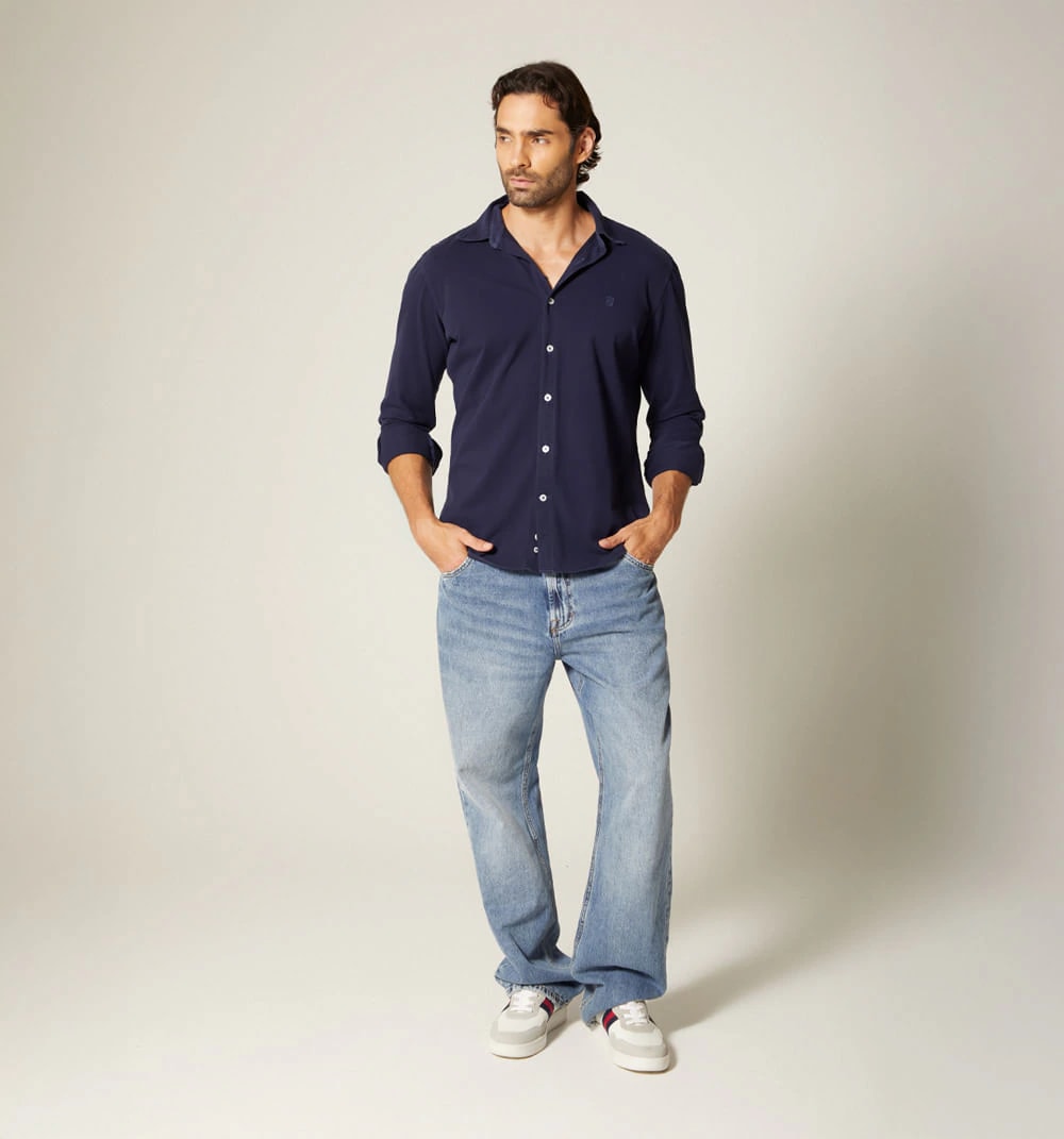Camisa para hombre tipo piqué - imagen 1