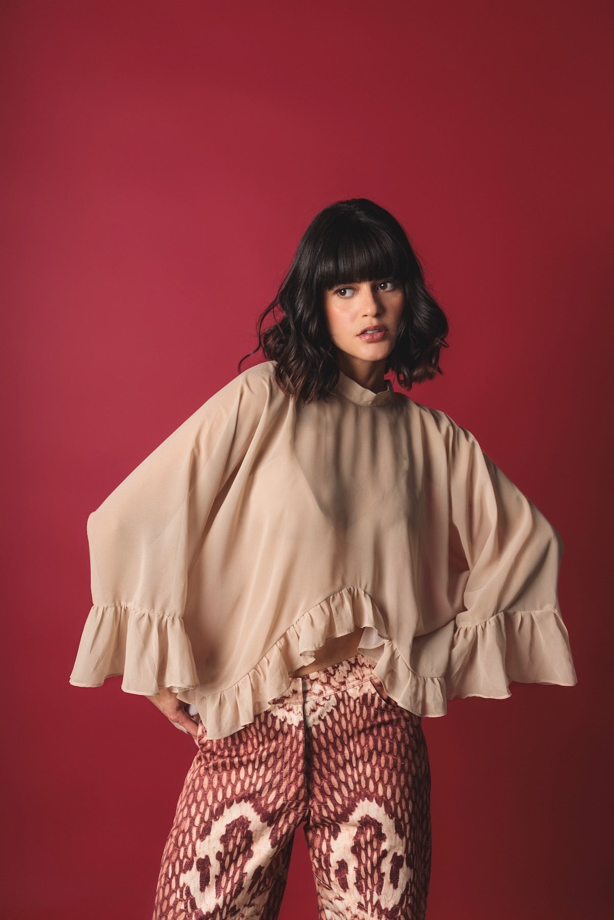 Mariposa Blouse | Buttercream - imagen 1
