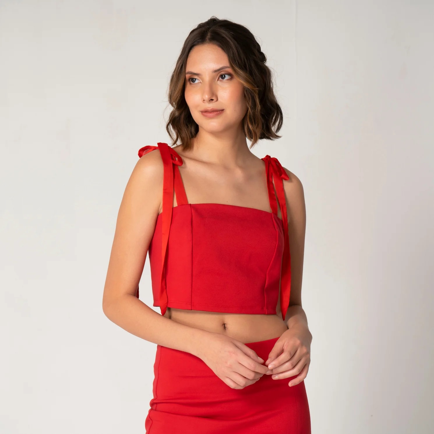 Blusa Crop Top Slim Lovs - imagen 1