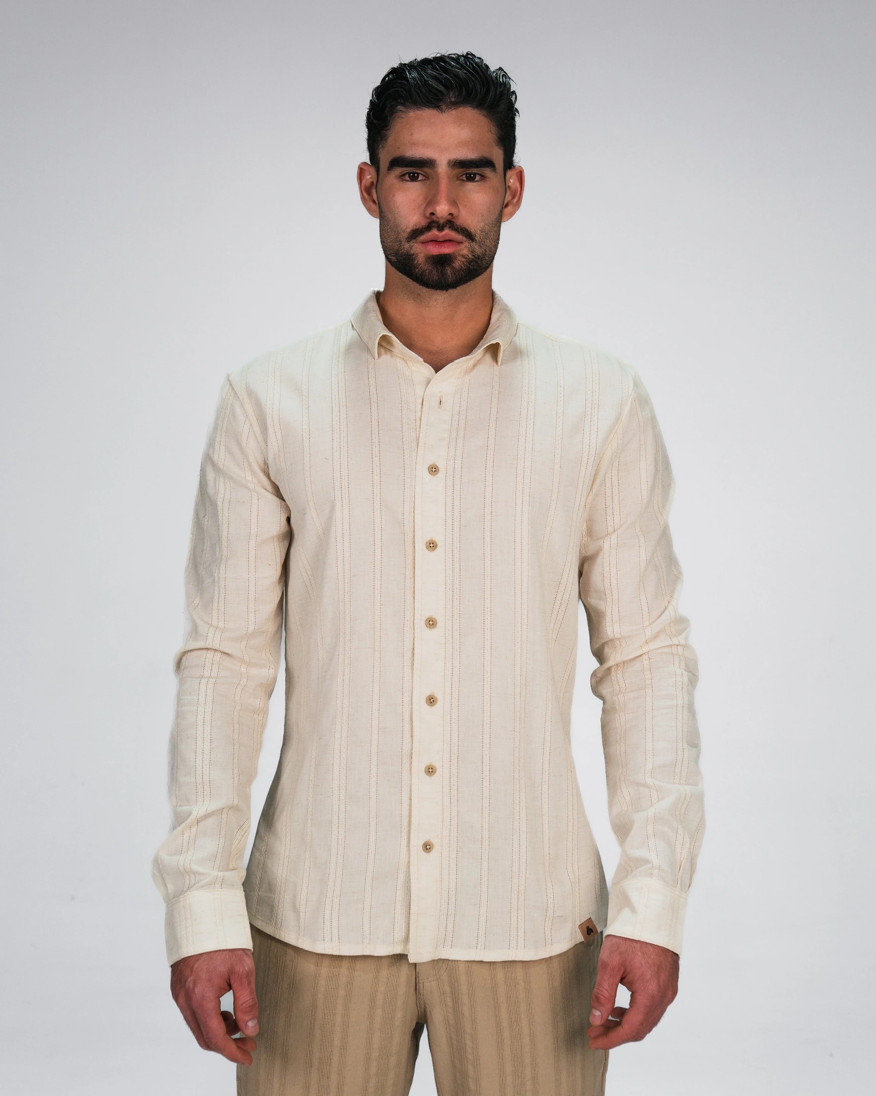Camisa Artesana Beige - imagen 1