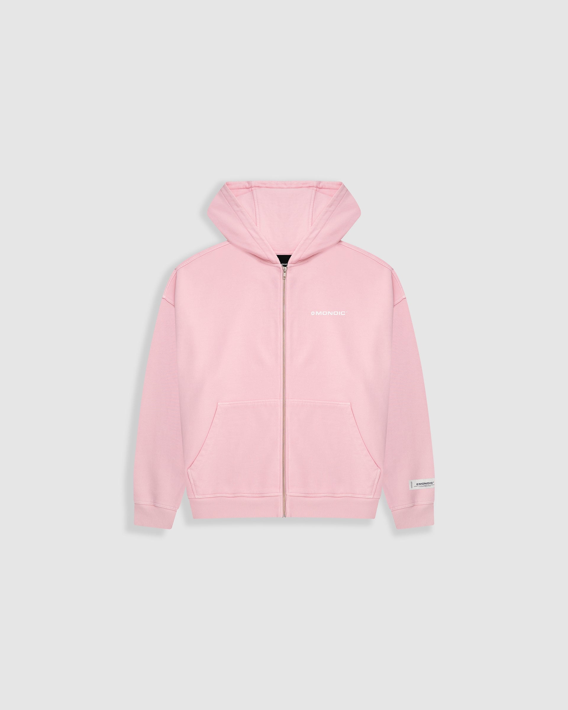 Zip Hoodie Oversized Básico V3 - Rosado Pastel - imagen 1