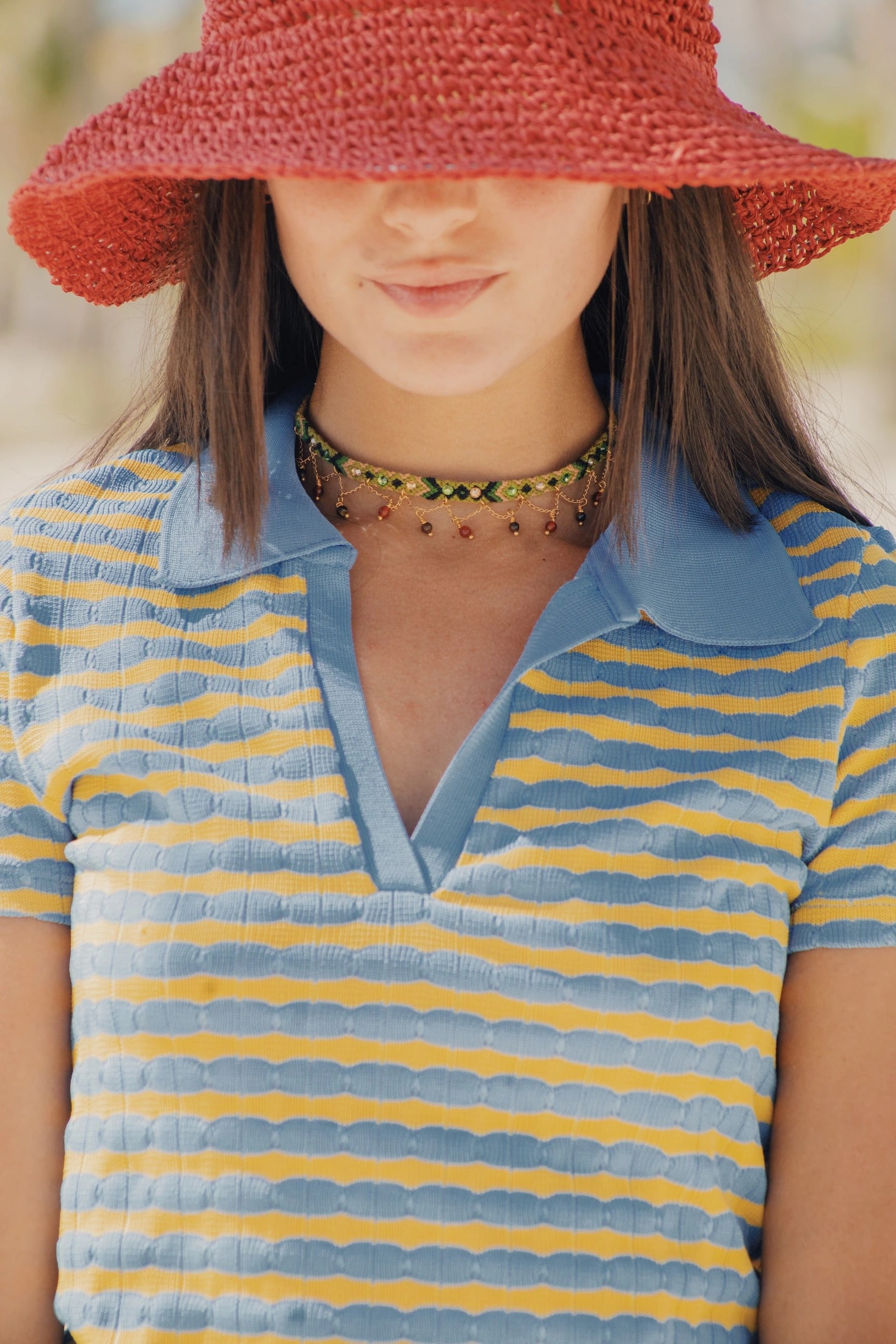 Choker Wayuu Jolotsü | Nature Green - imagen 1