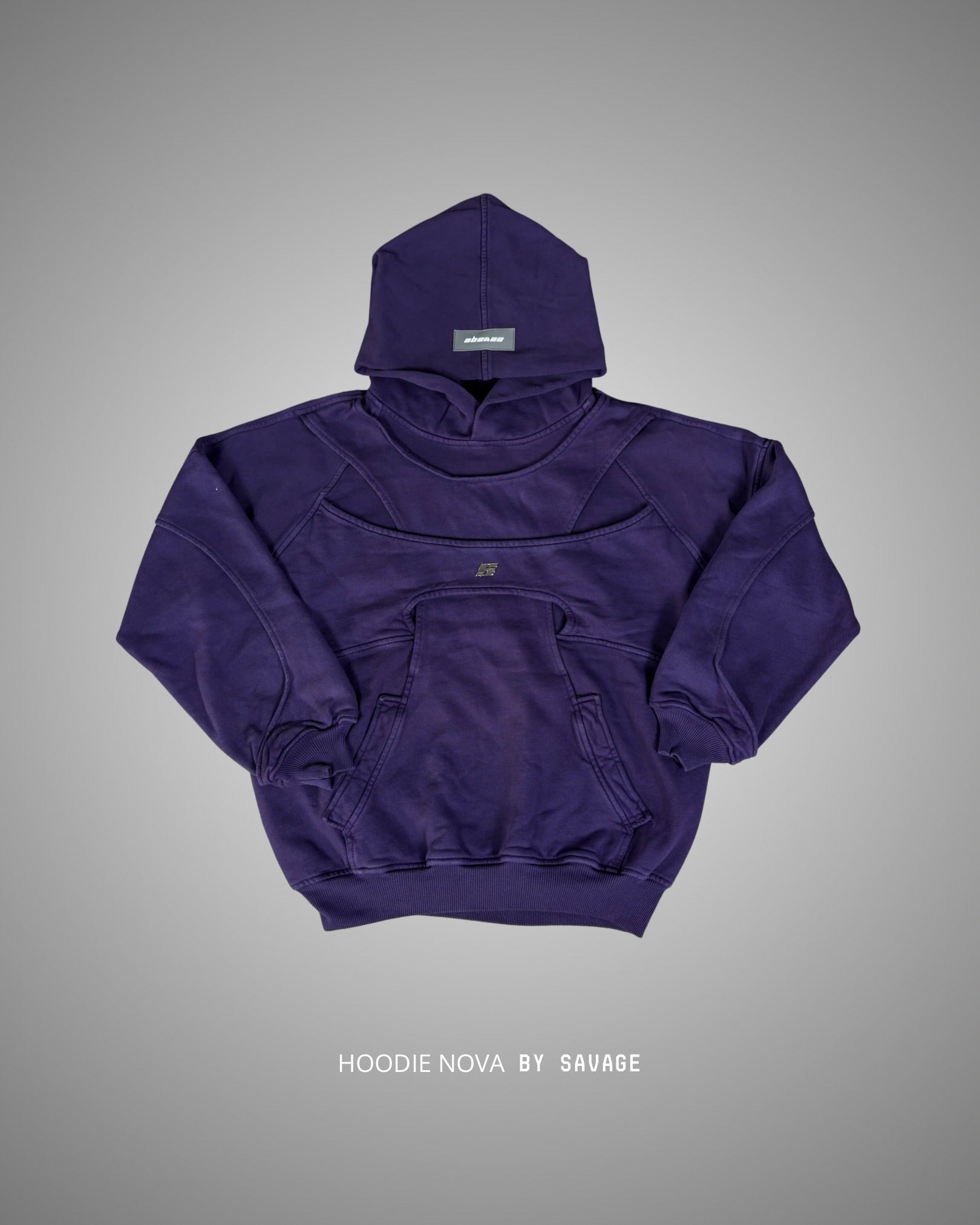 Hoodie Nova  Sun fade Morado 400 gramos - imagen 1