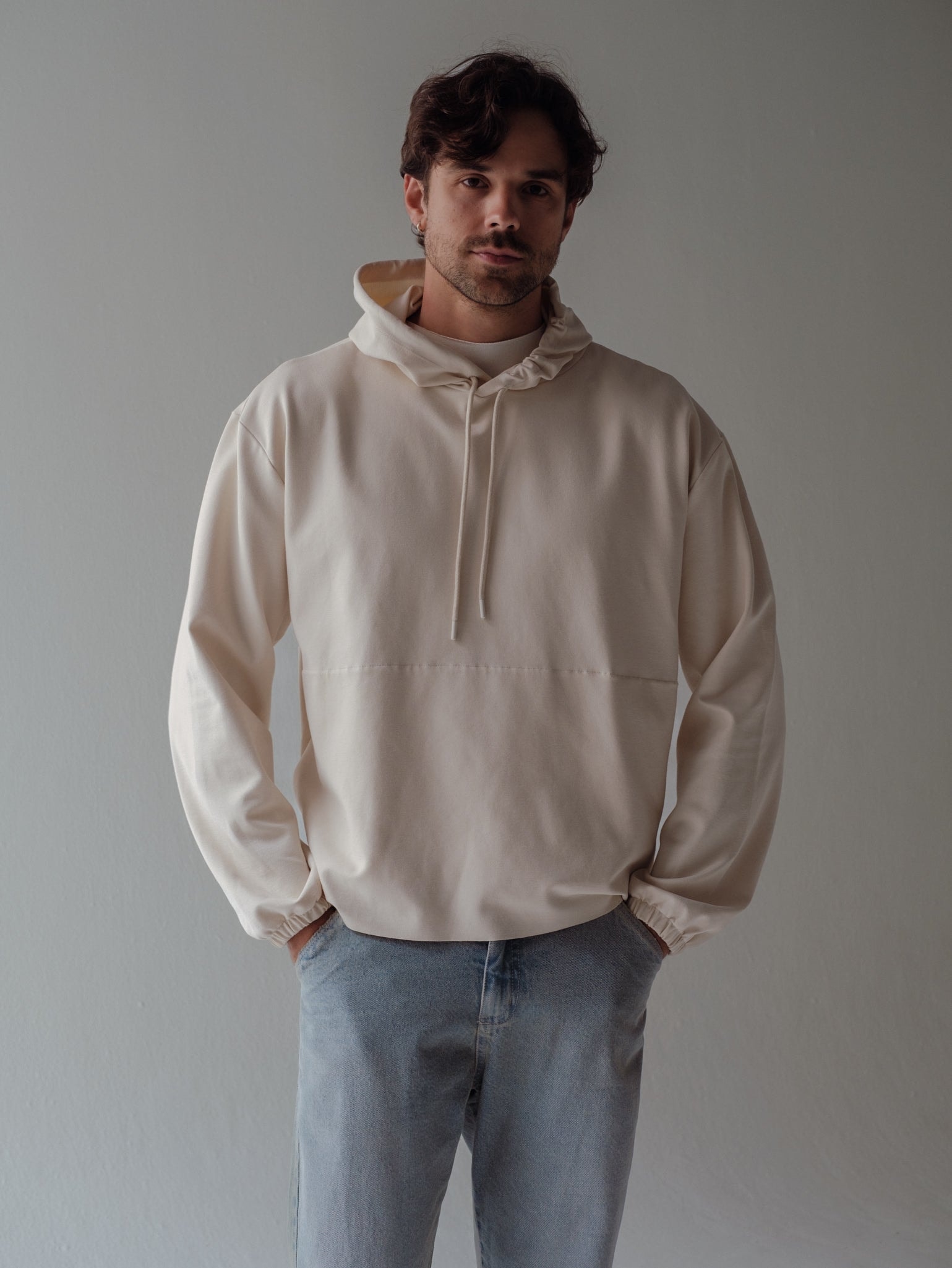 CUT CLEAN HOODIE - SEA SALT - imagen 1