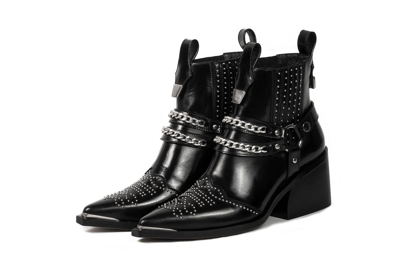 TEXAS SHOELLERY BLACK X SILVER. - imagen 1