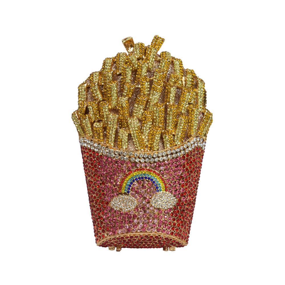 Rhinestone French Fries Clutch - imagen 1