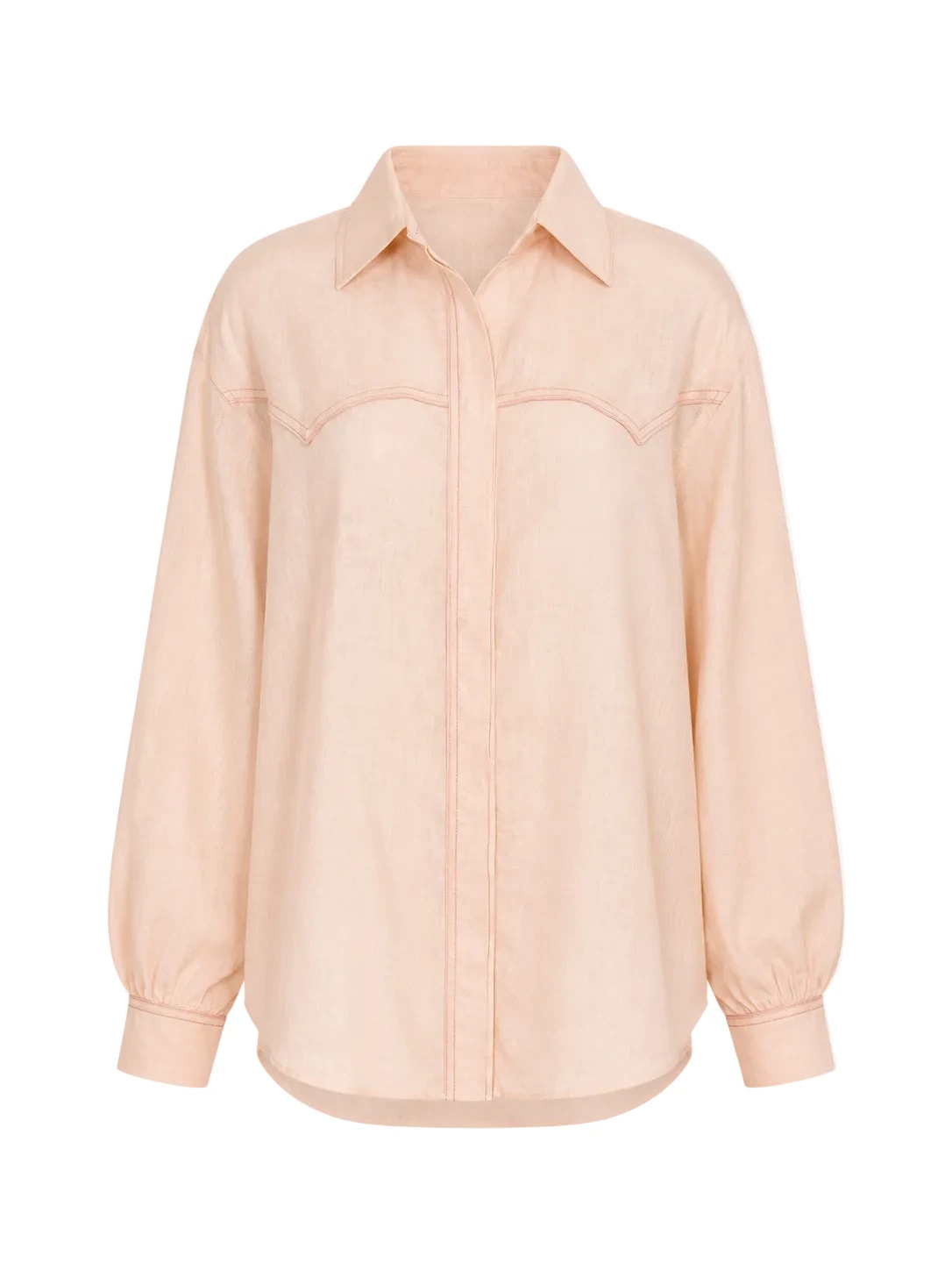 Texas Linen Shirt/ Soft Pink - imagen 1