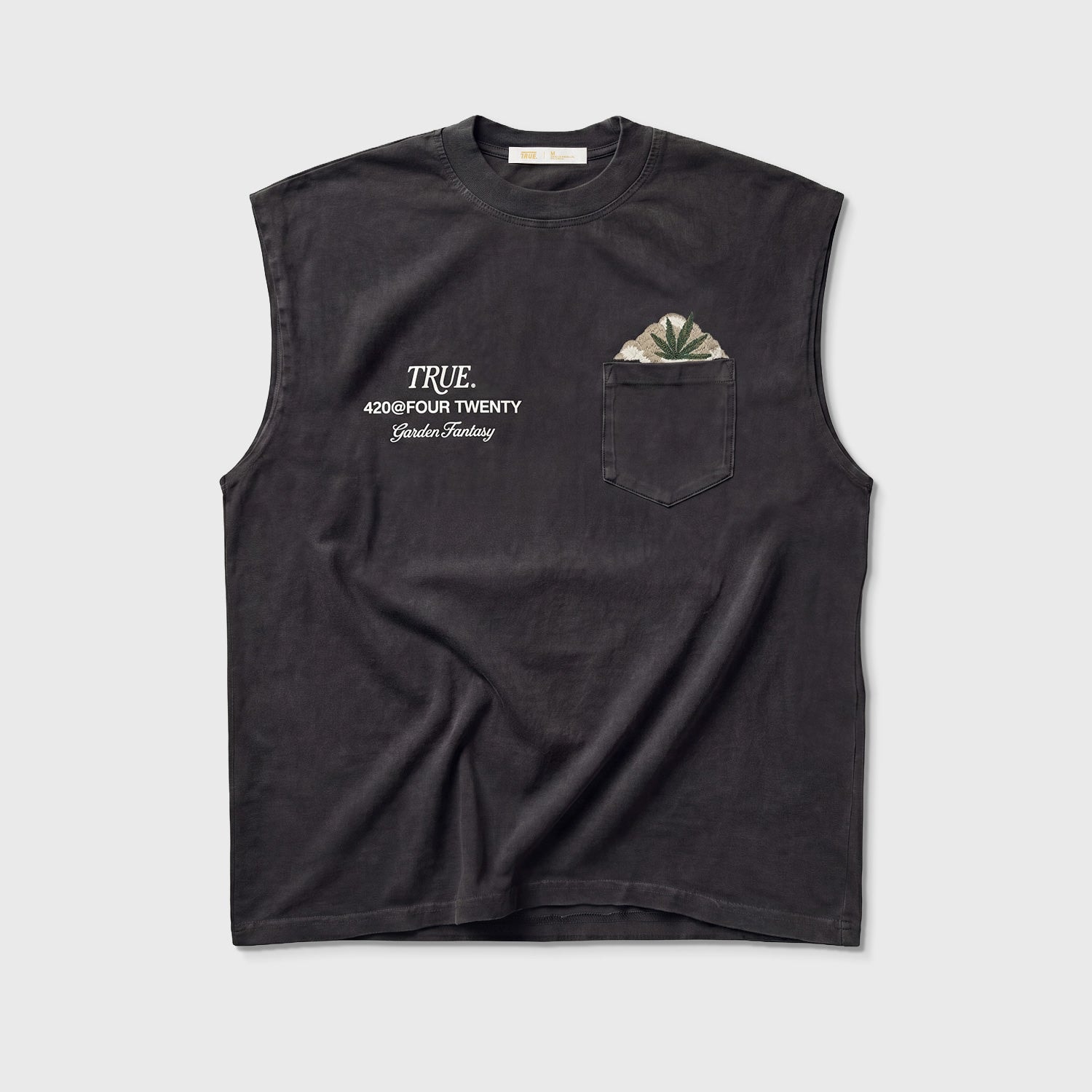 Garden Sleeveless Tee - Washed Black - imagen 1