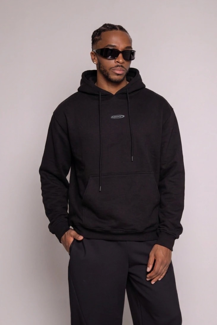 Hoodie Basic Sogno-Negro - imagen 1