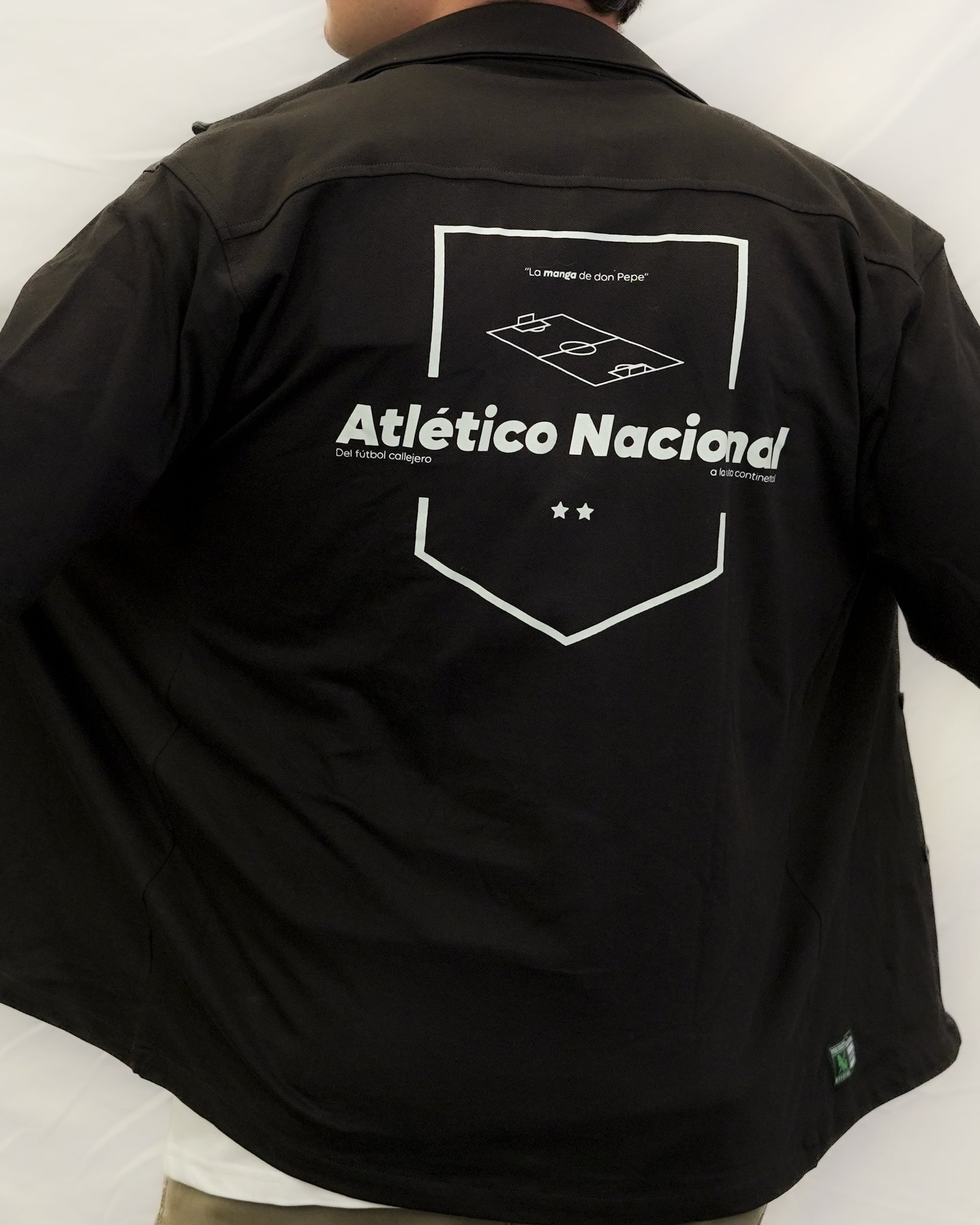 CAMISA NEGRA MANGA CORTA ANFC - imagen 1