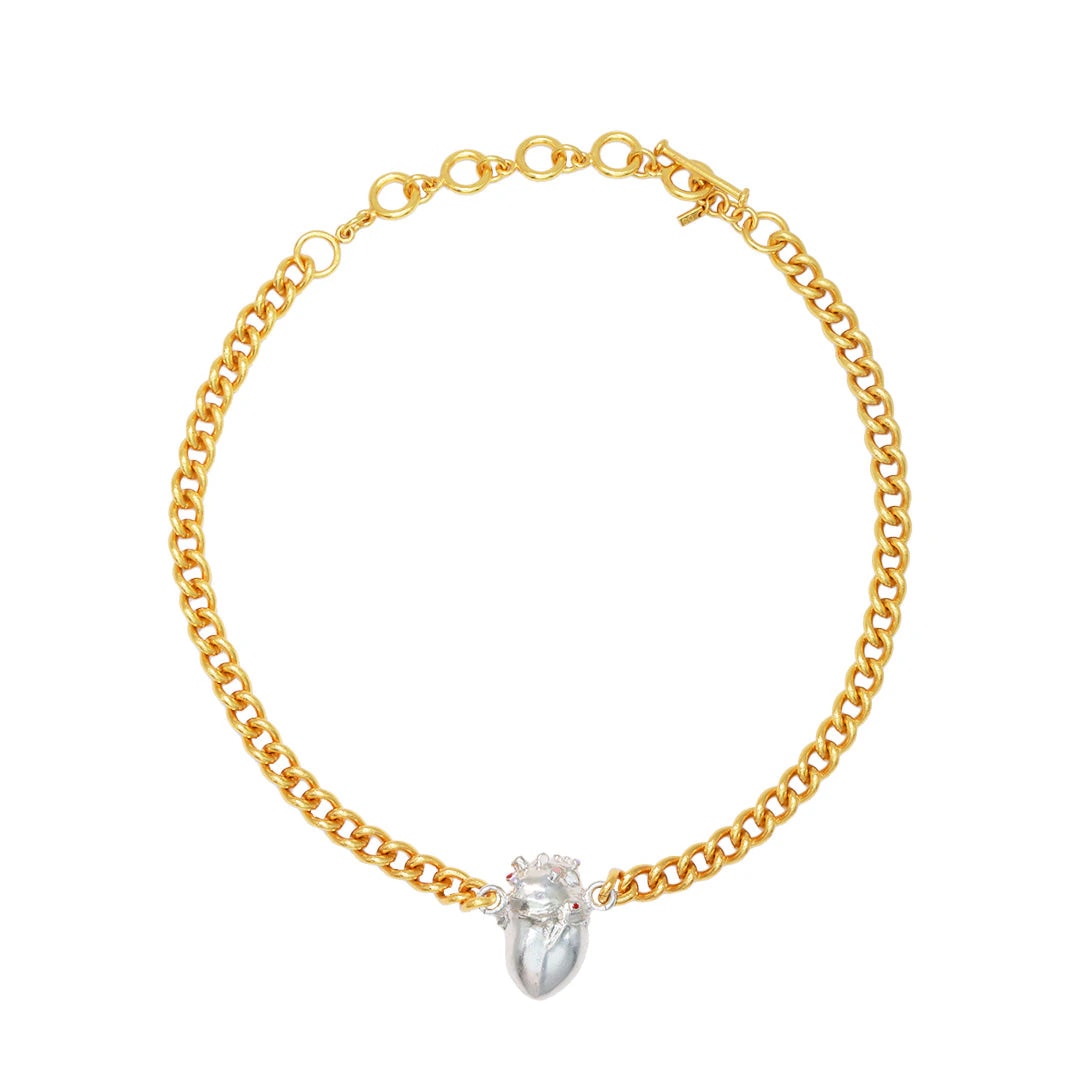 Choker Anatomik Gold & Silver - imagen 1