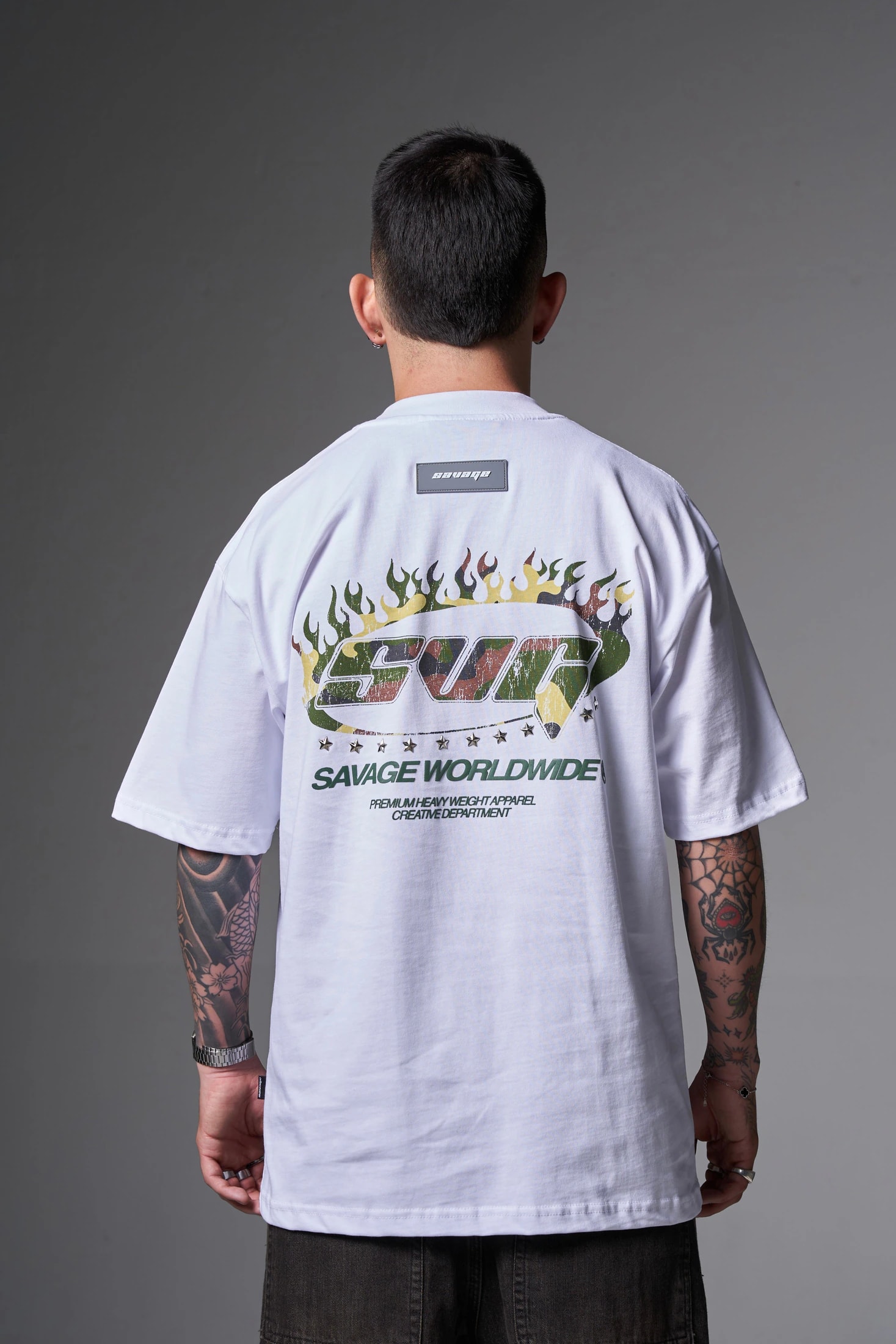 T shirt crema camuflaje 250 gramos - imagen 1