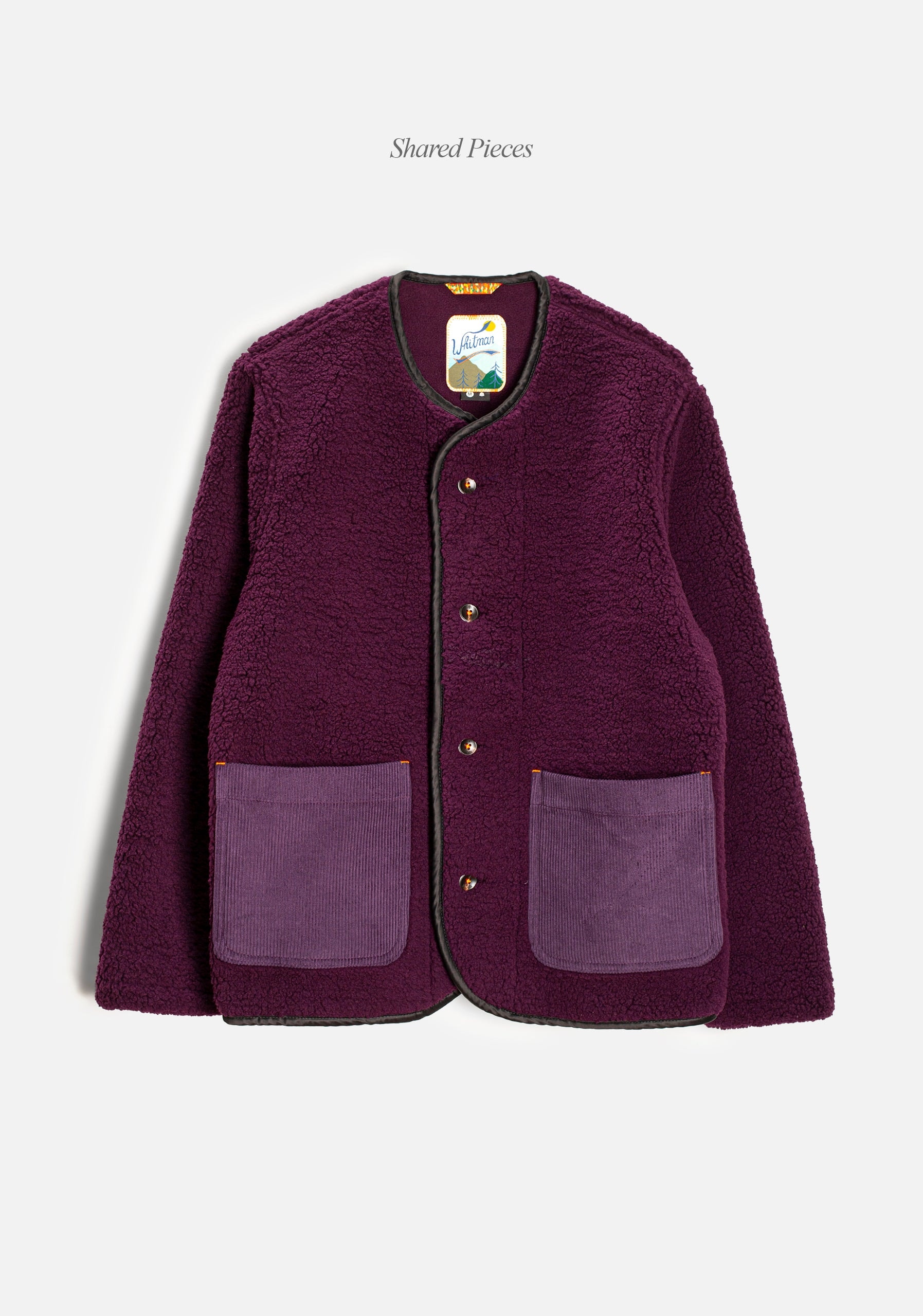 Chaqueta U Toscana Sherpa Morado - imagen 1