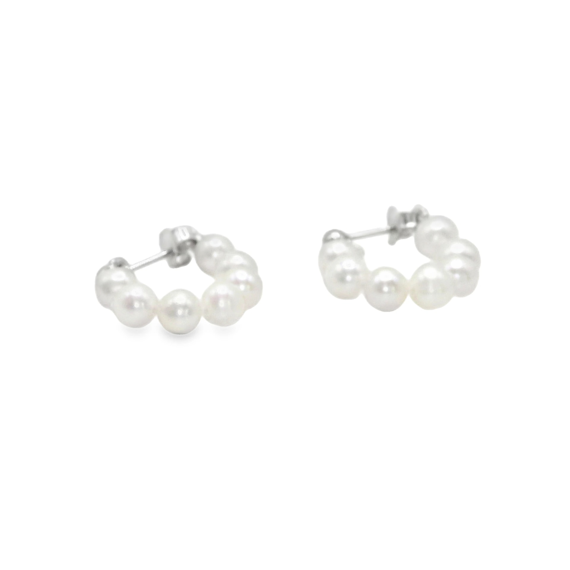 Everyday Pearl Hoops - imagen 1