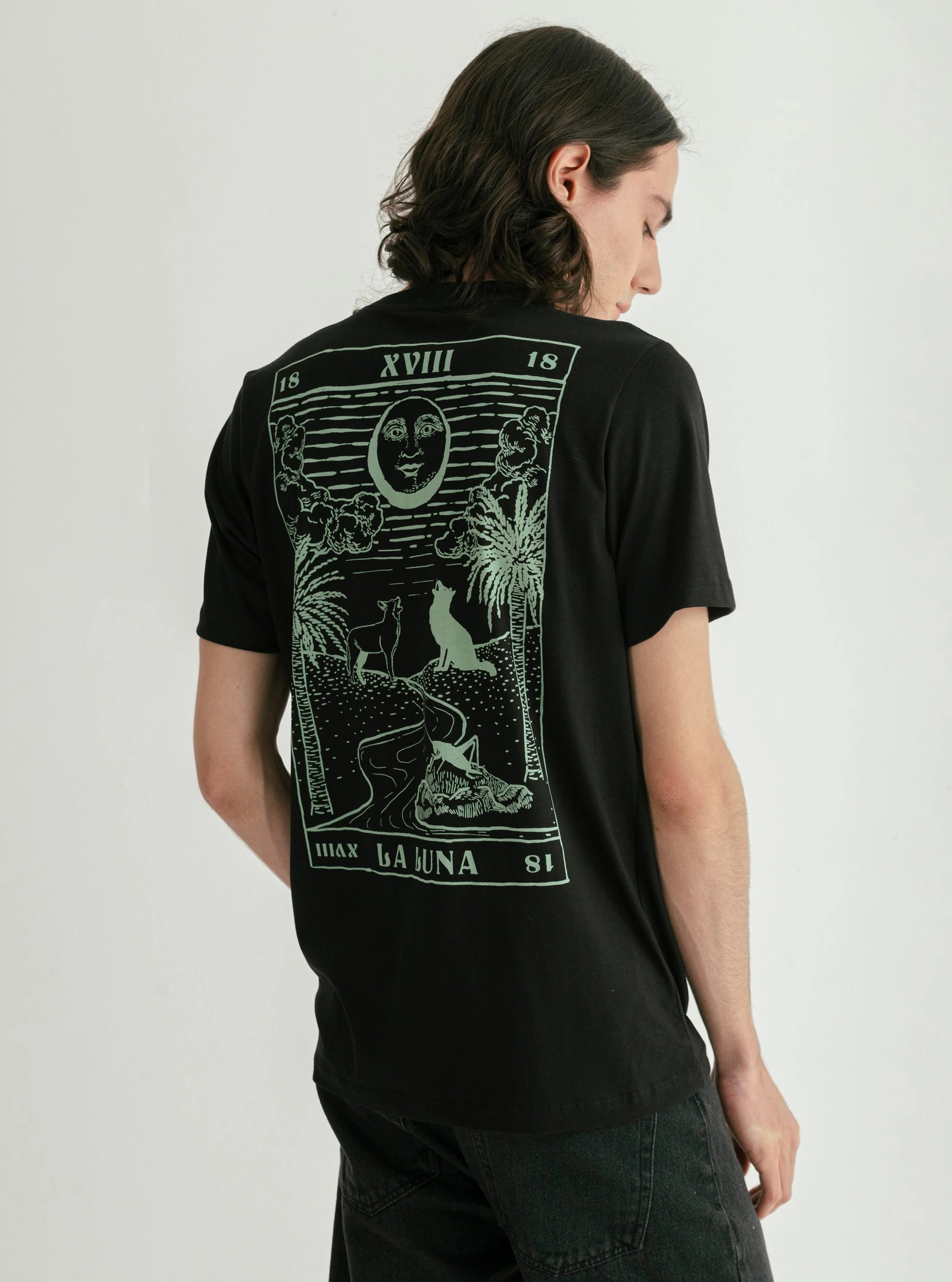 CAMISETA TAROT LUNA HOMBRE - imagen 1