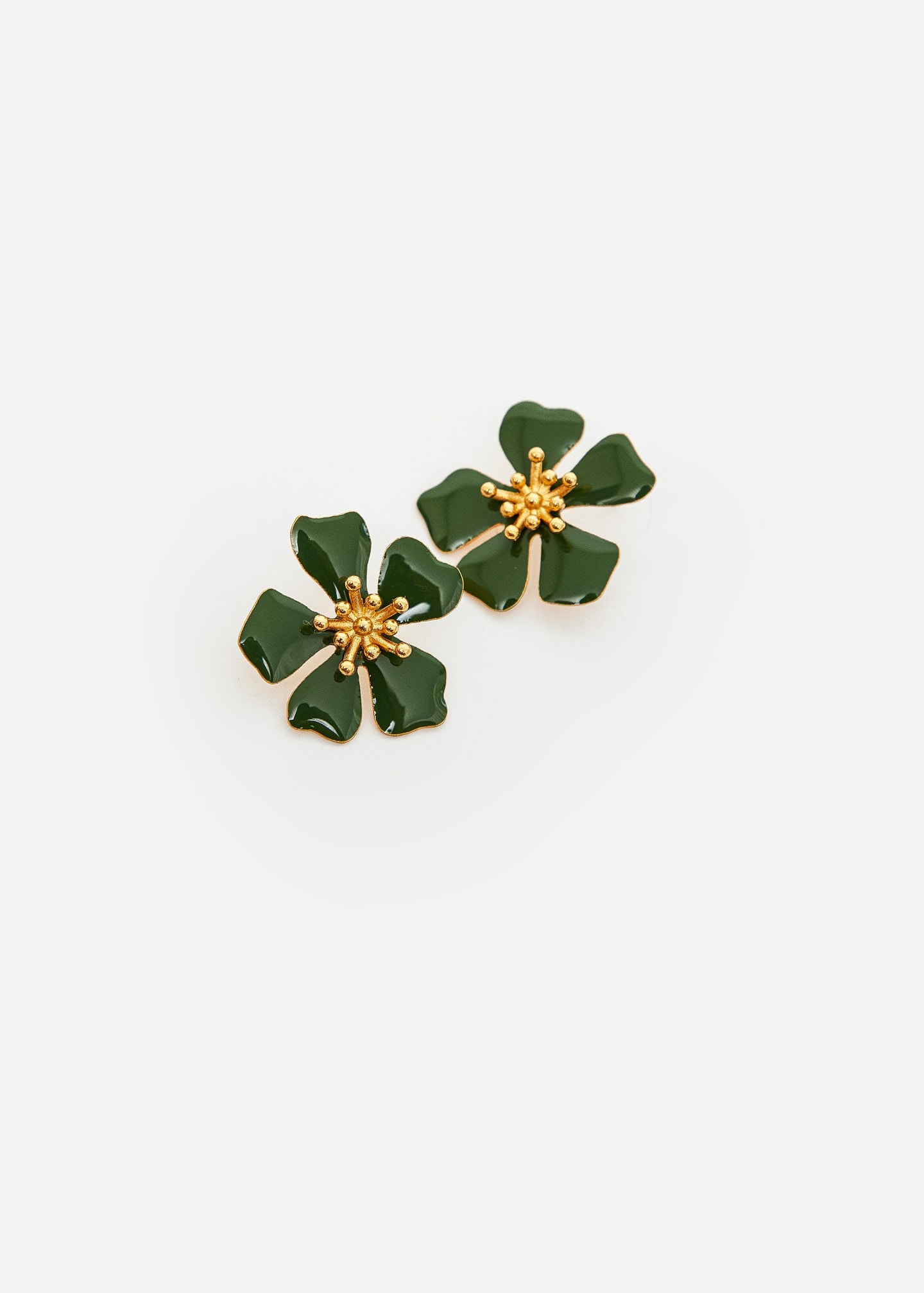 Aretes Aurora midi Verde - imagen 1