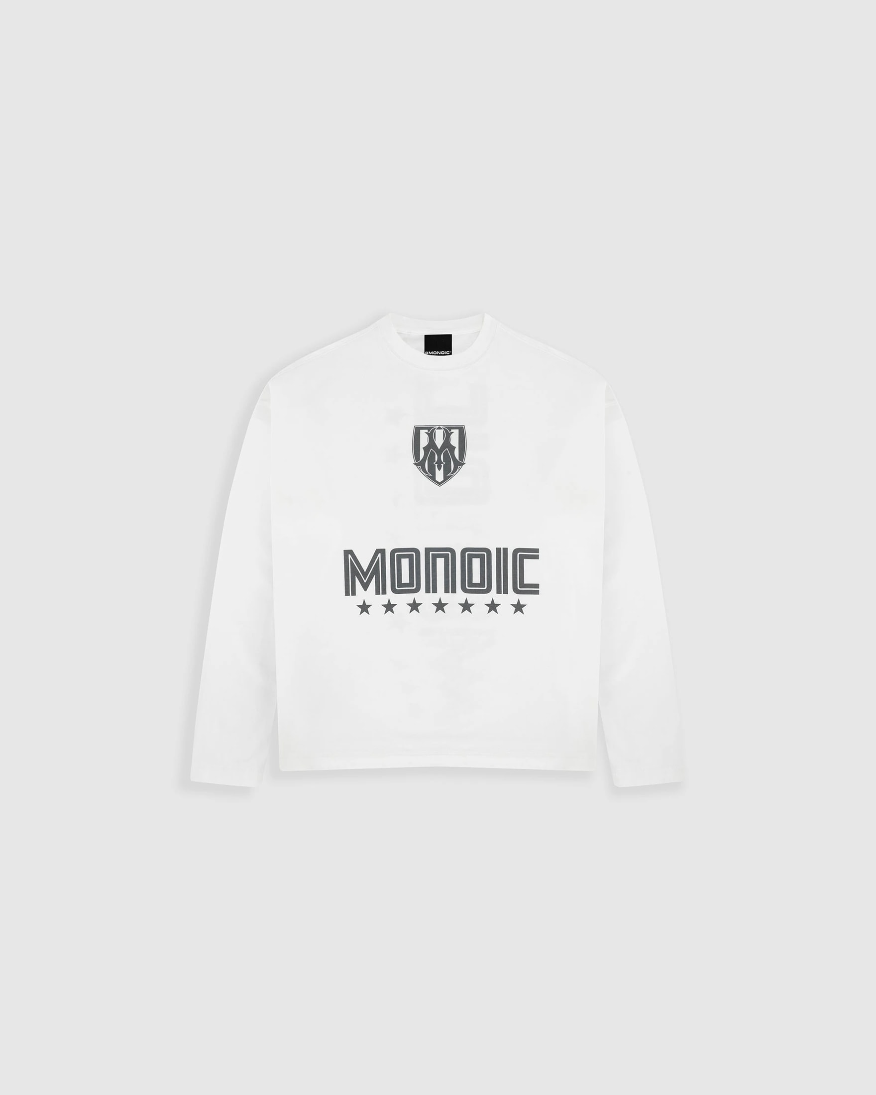 Camiseta Oversized Shield Long Sleeve - Off White - imagen 1