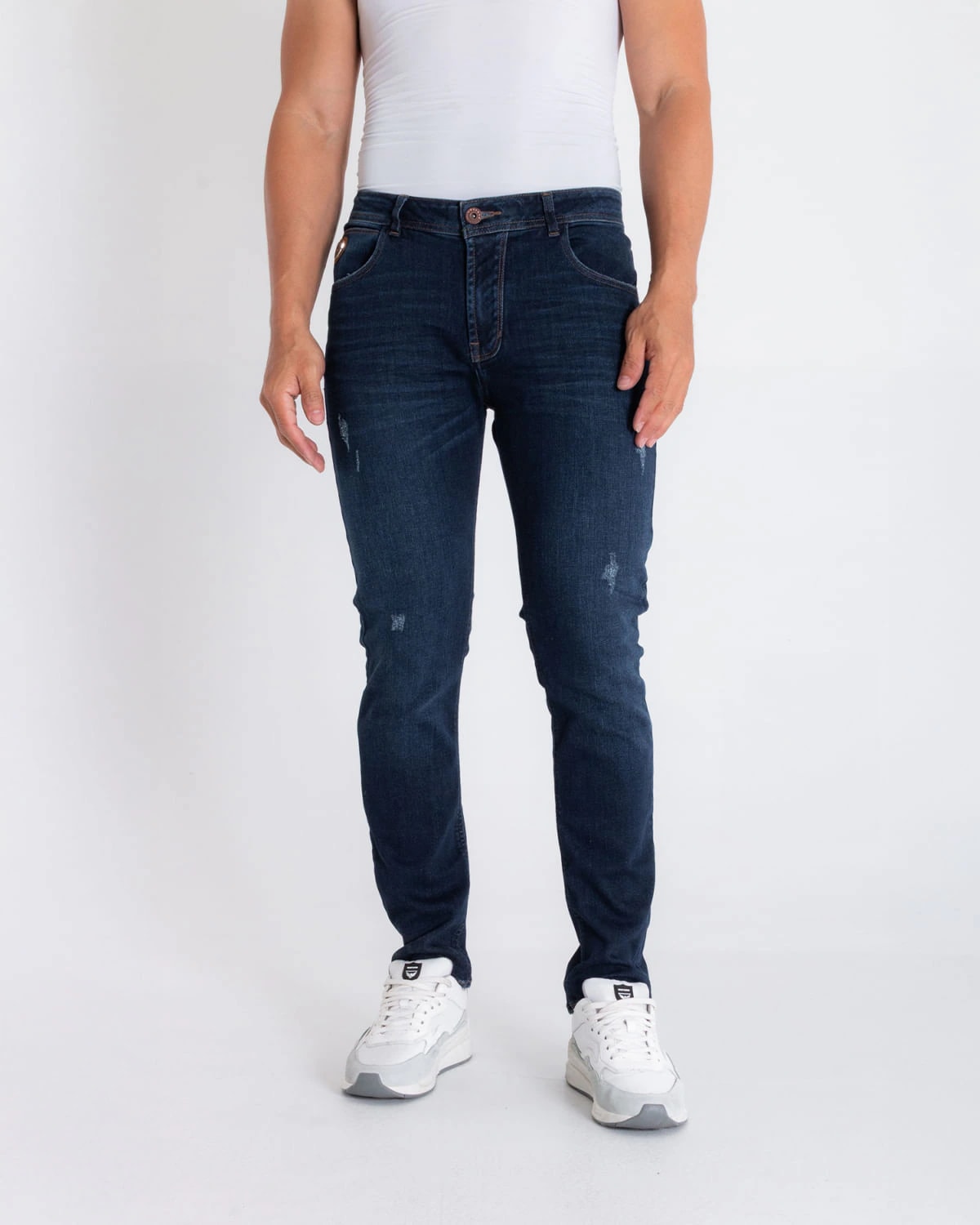 Jean slim tono oscuro para hombre - imagen 1