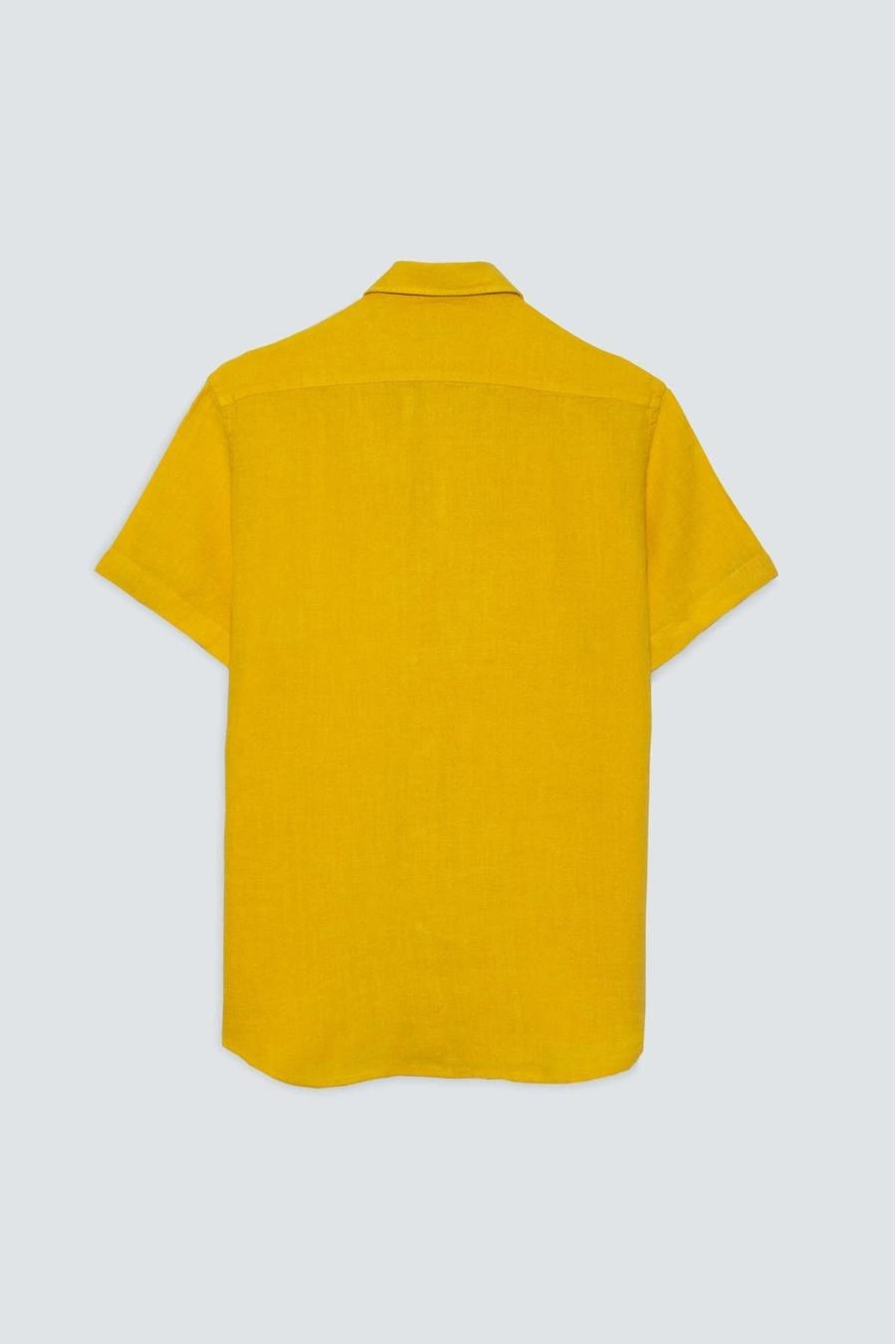 Men's linen shirt yellow fruit basic - imagen 1