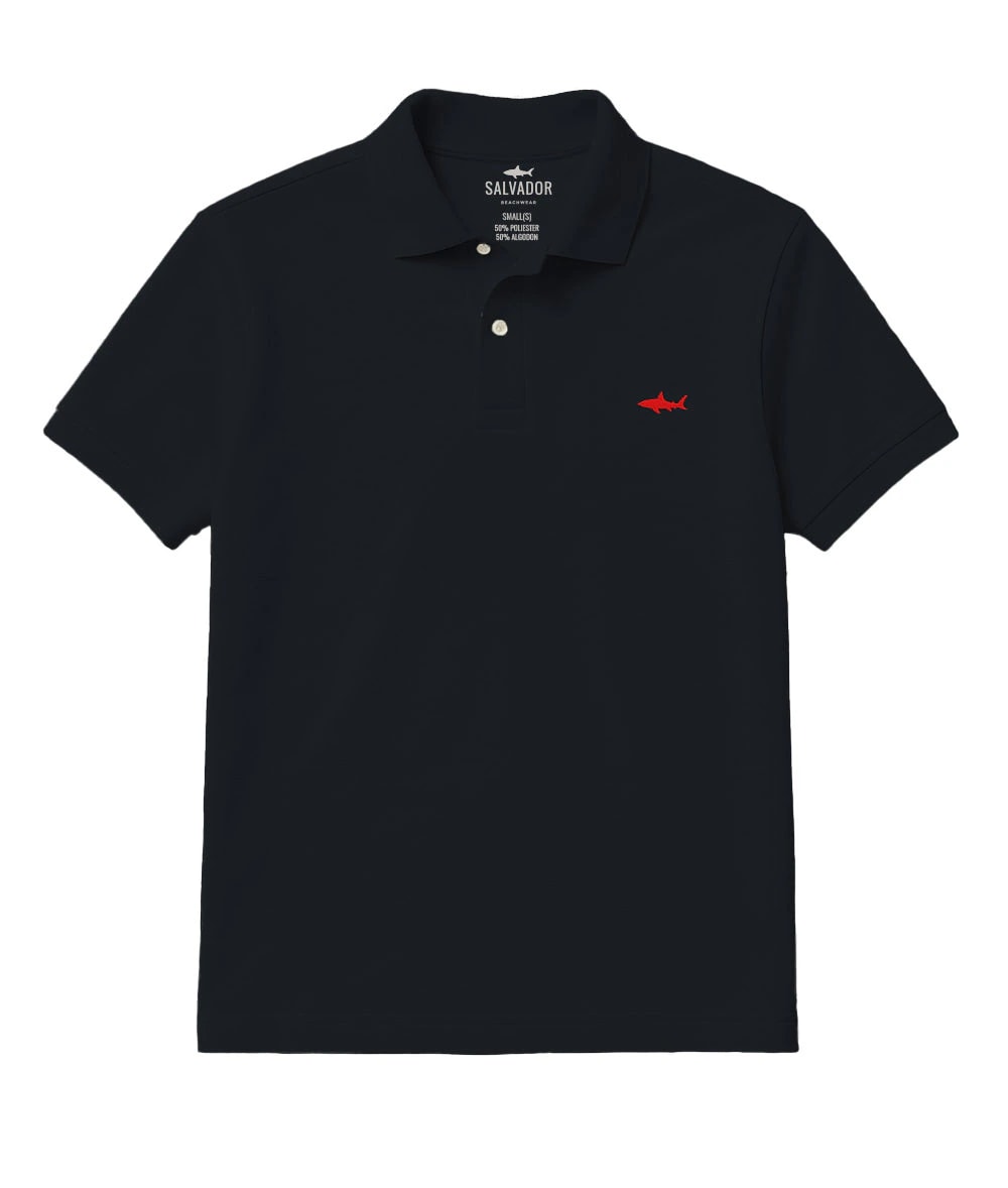 CAMISETA POLO NEGRA - imagen 1