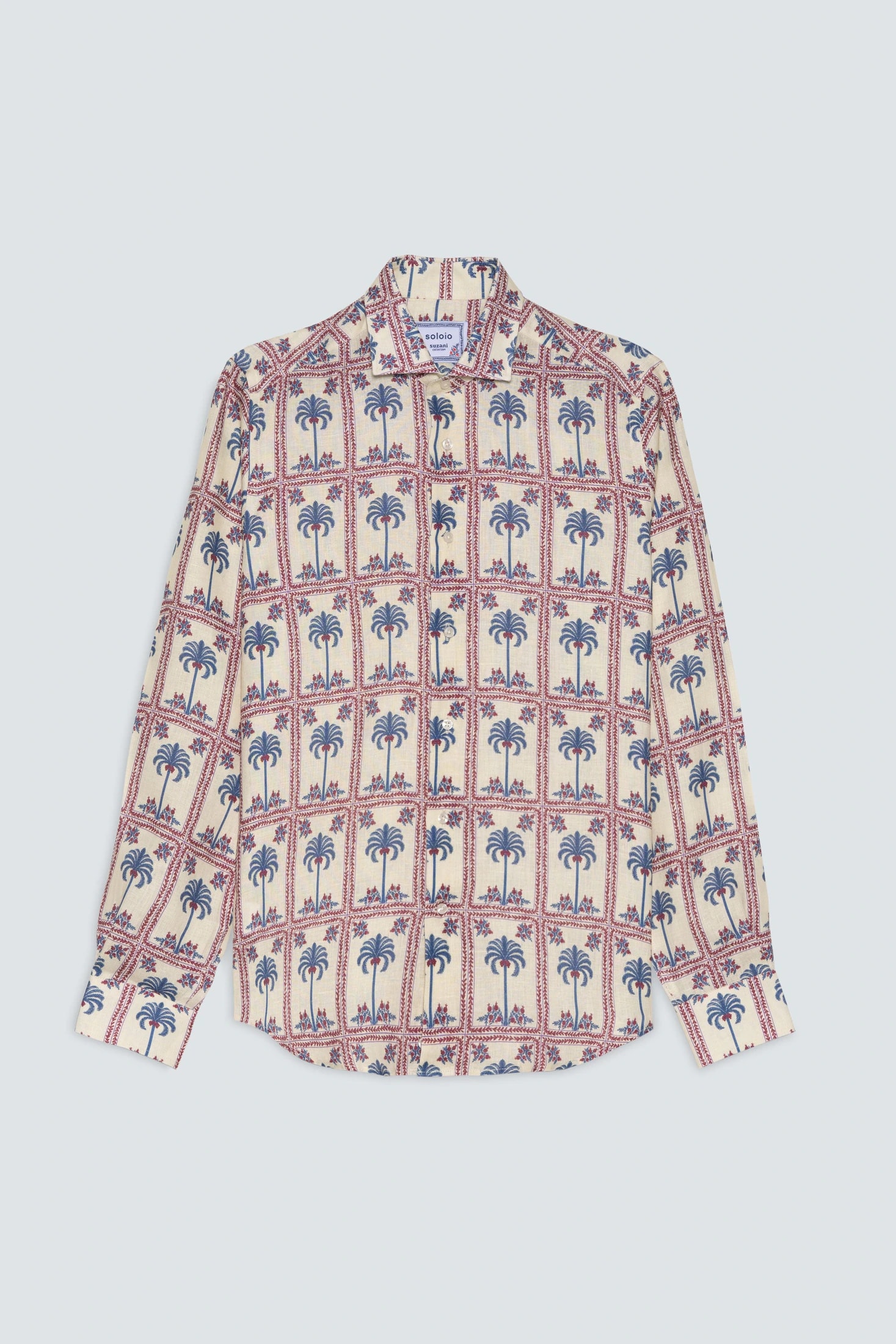 Men's linen shirt tambour - imagen 1