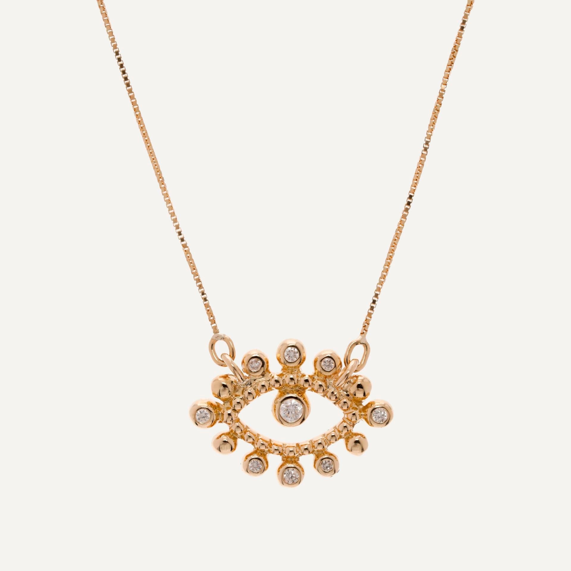Cadena Diamond evil eye - imagen 1