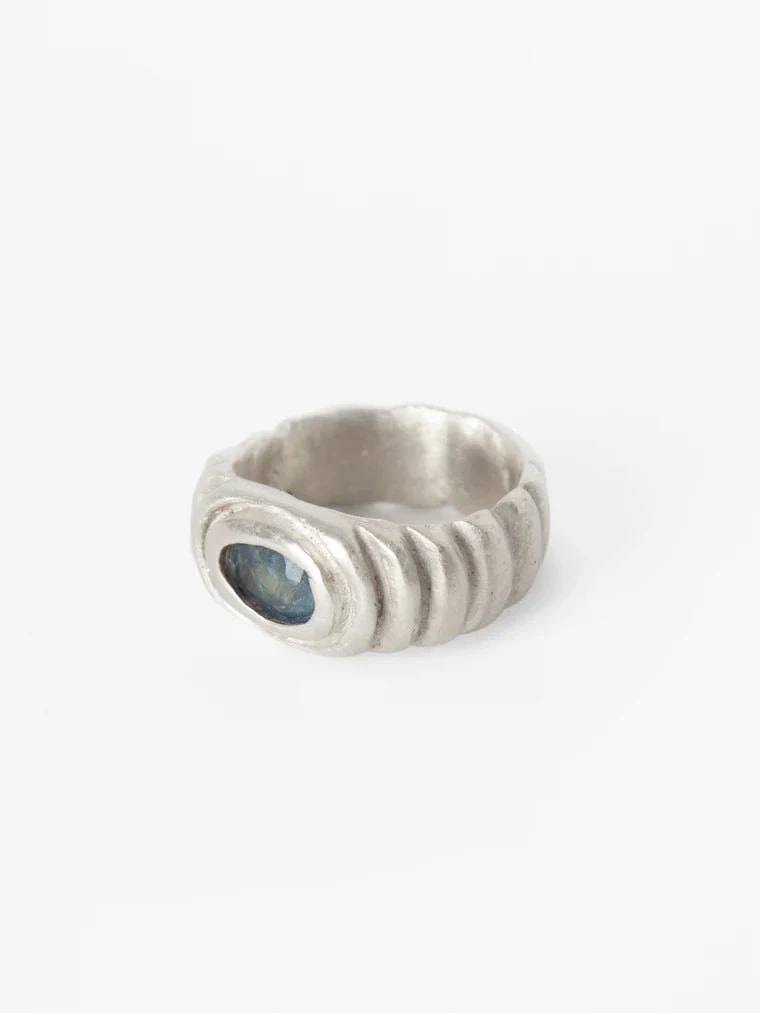 WAVES RING LONDON BLUE TOPAZ - imagen 1