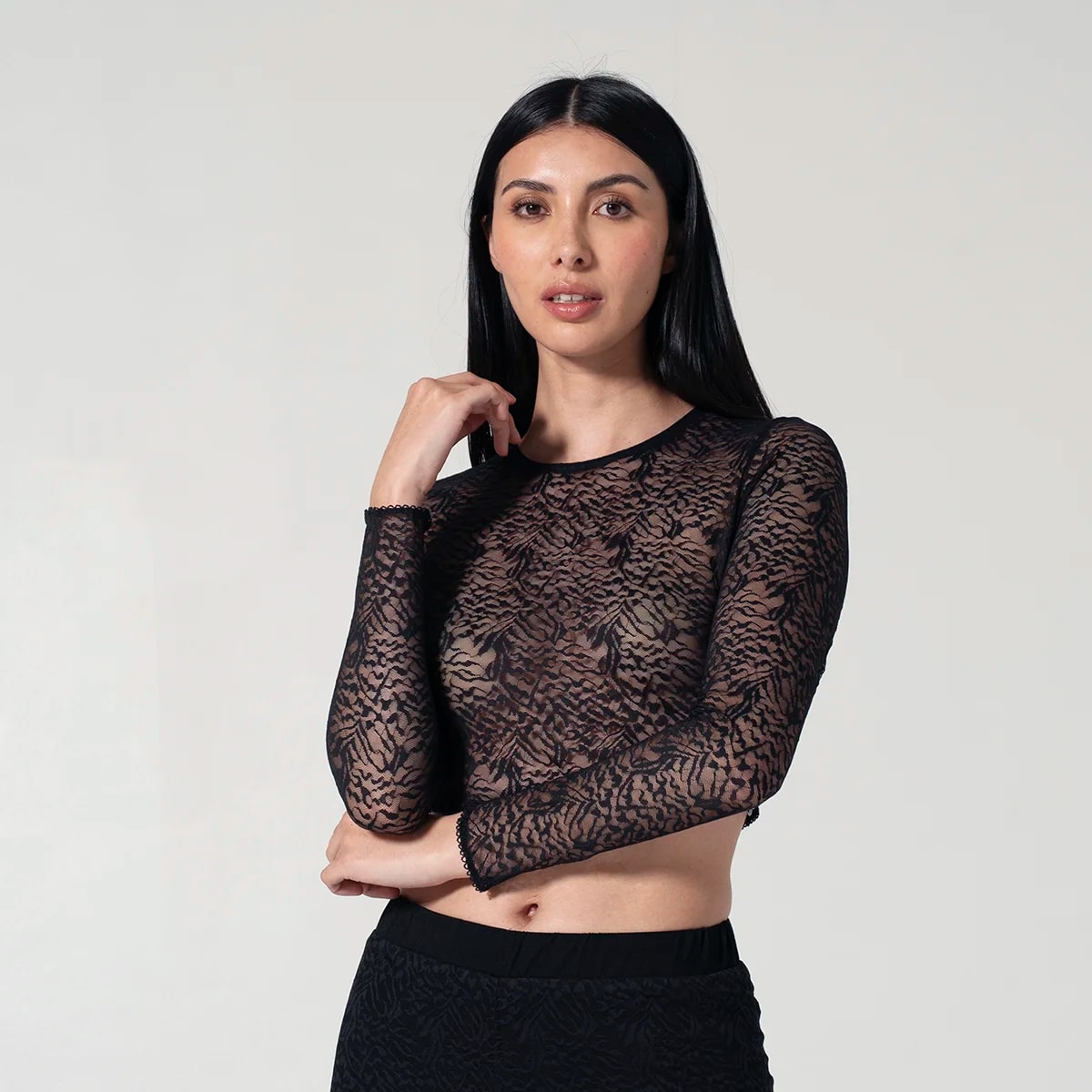 Blusa Crop Slim Gabriel - imagen 1