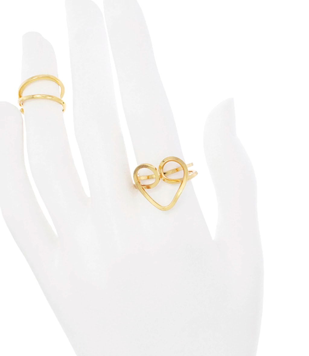Anillo Corazón Dorado - imagen 1