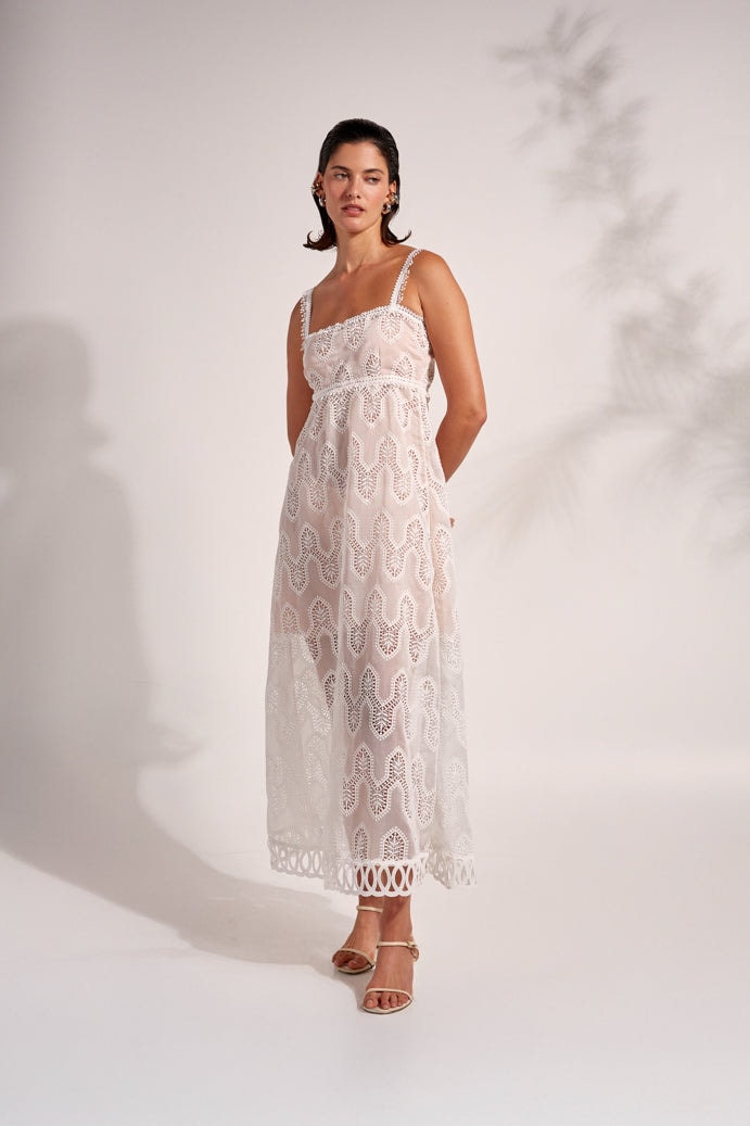 JOSEPHINE MAXI DRESS WHITE - imagen 1