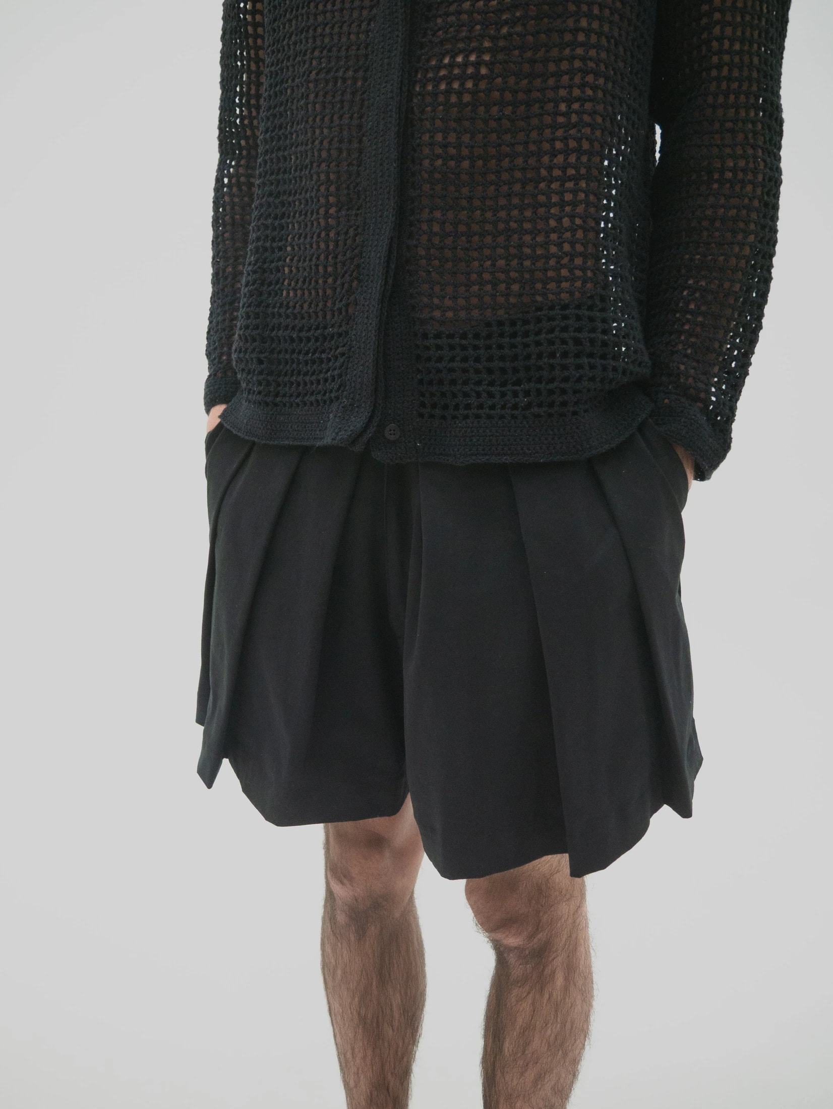 Pleat shorts Hombre - imagen 1