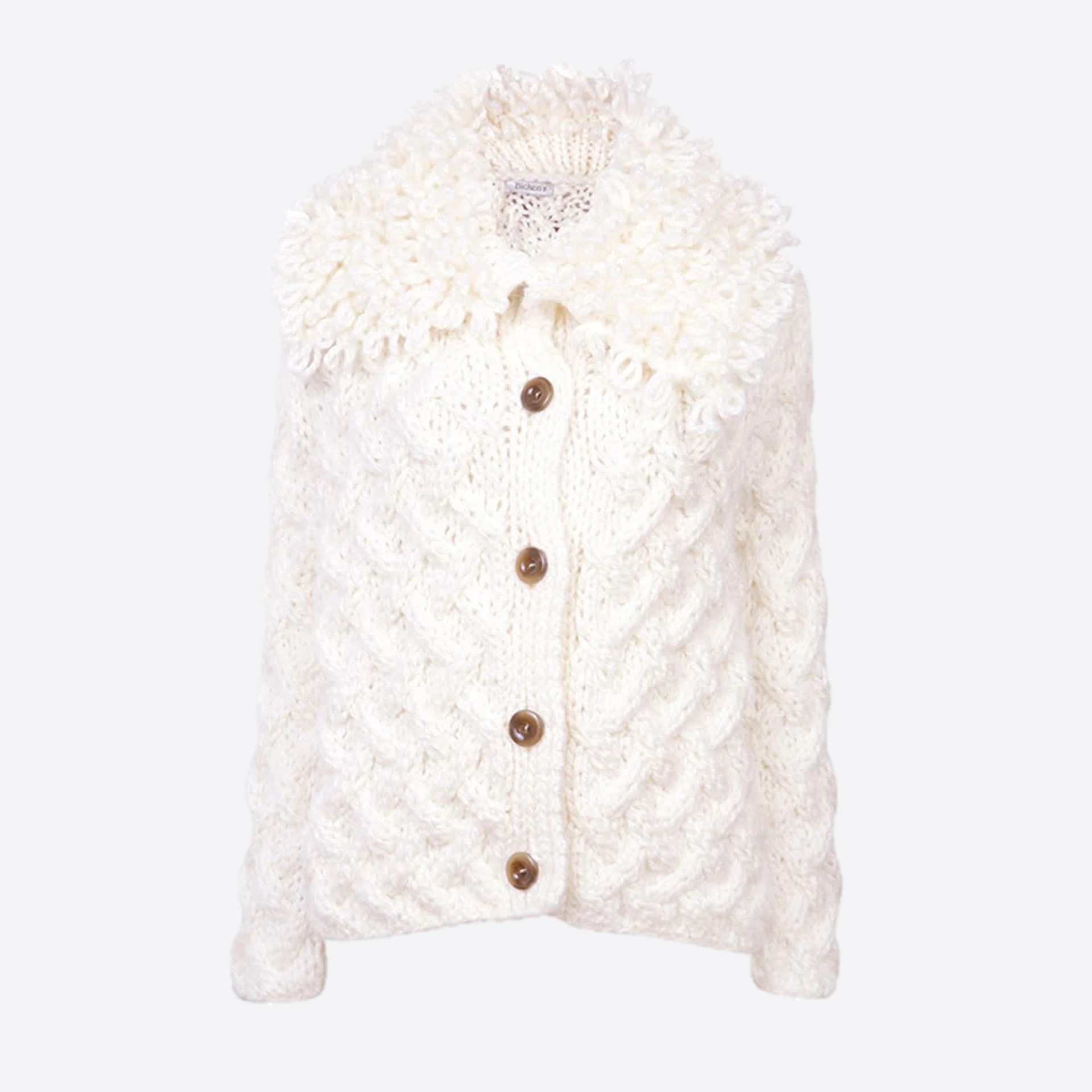 GABRIELA KNITTED SWEATER WITH LOOPS NECK - imagen 1