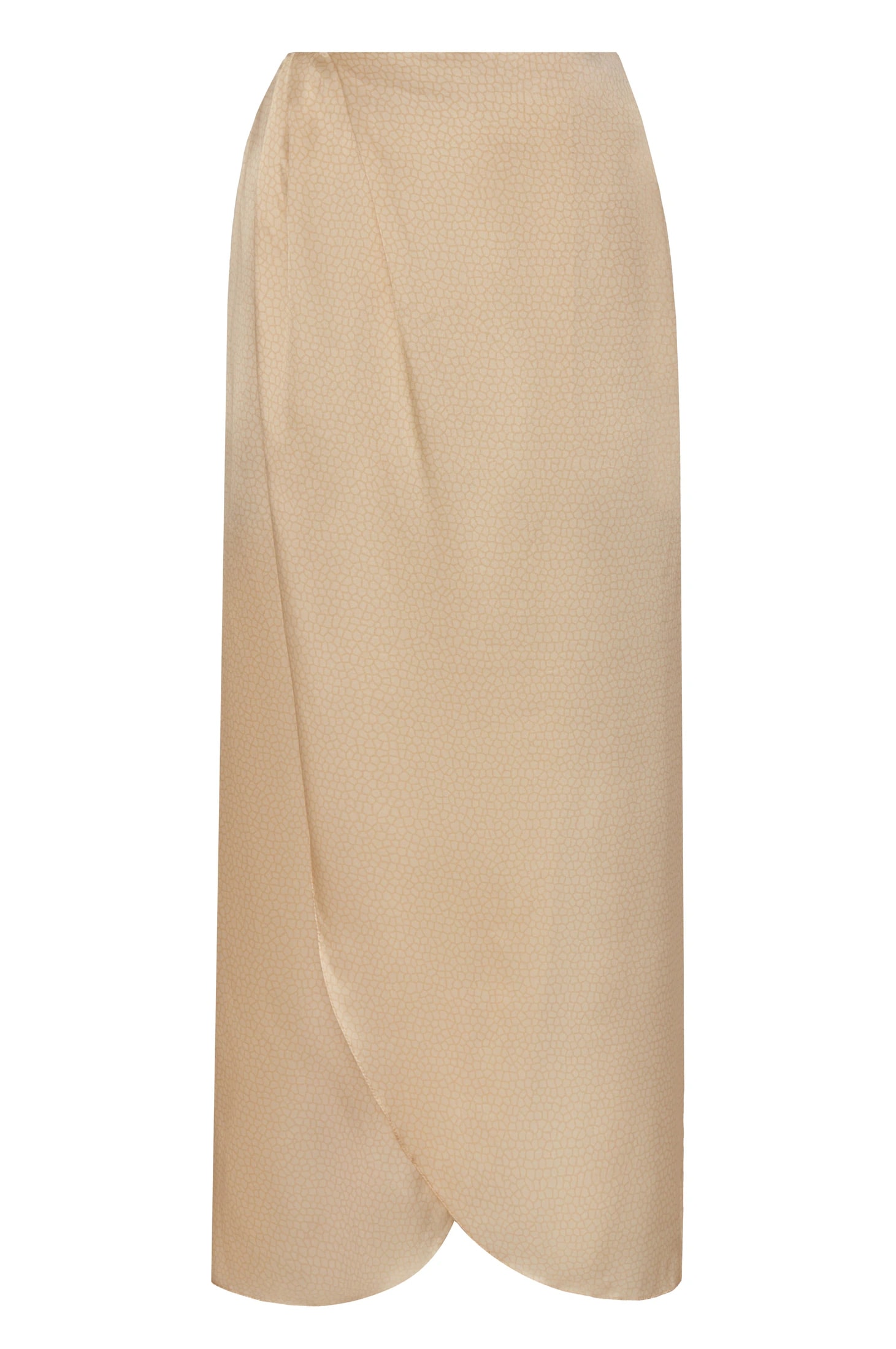 Amaime Satin Silk Midi Skirt / Butter Reptile - imagen 1