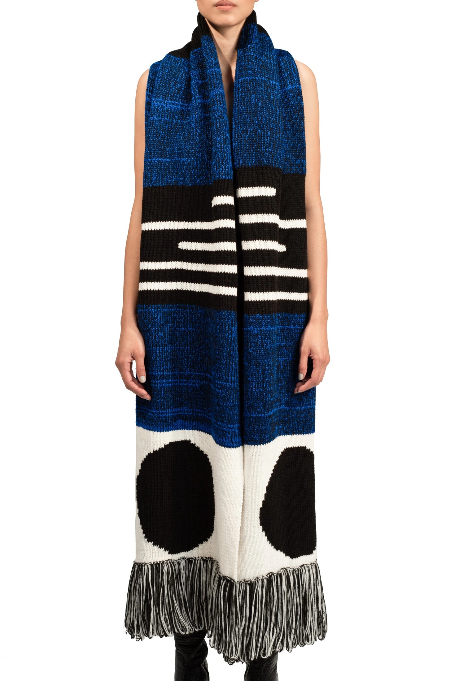 HAND WOVEN MOON SCARF - imagen 1