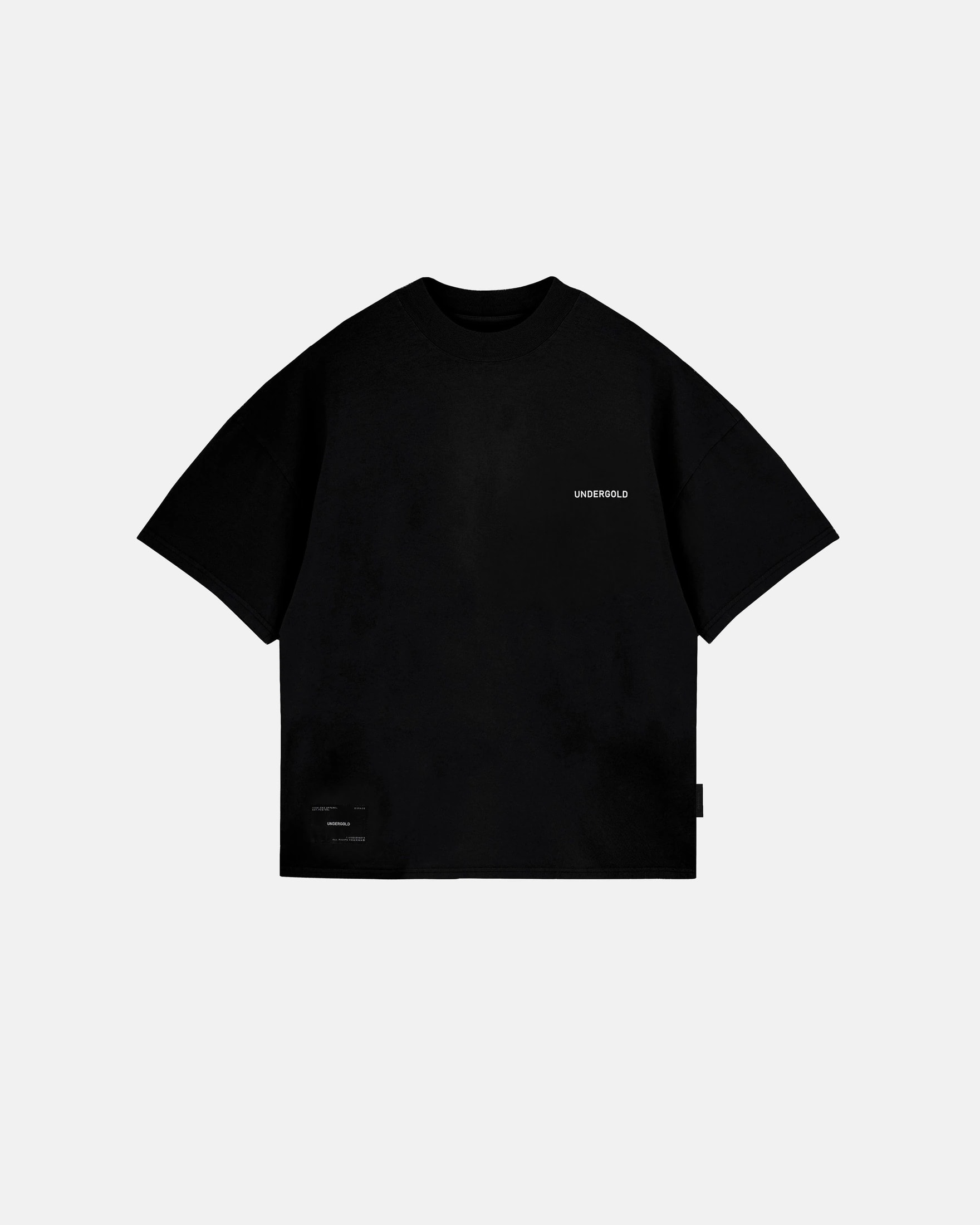 Basics Tiny Logo Boxy Fit Tshirt Black - imagen 1