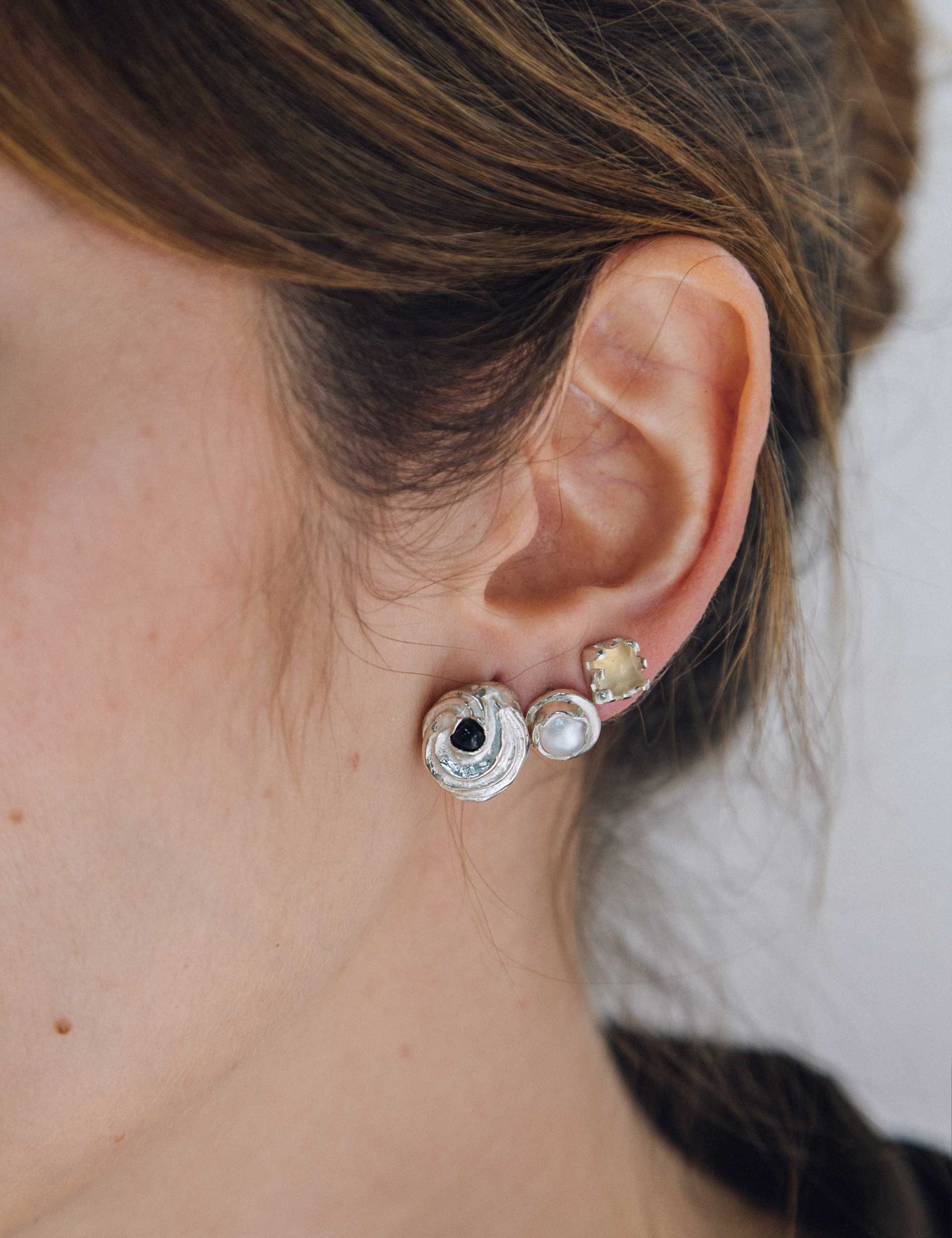 LITTLE SNAIL EARRINGS - imagen 1
