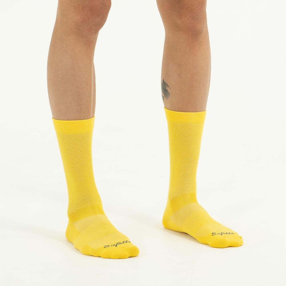 MEDIAS CICLISMO COLORS BASIC AMARILLO PARA HOMBRE - imagen 1