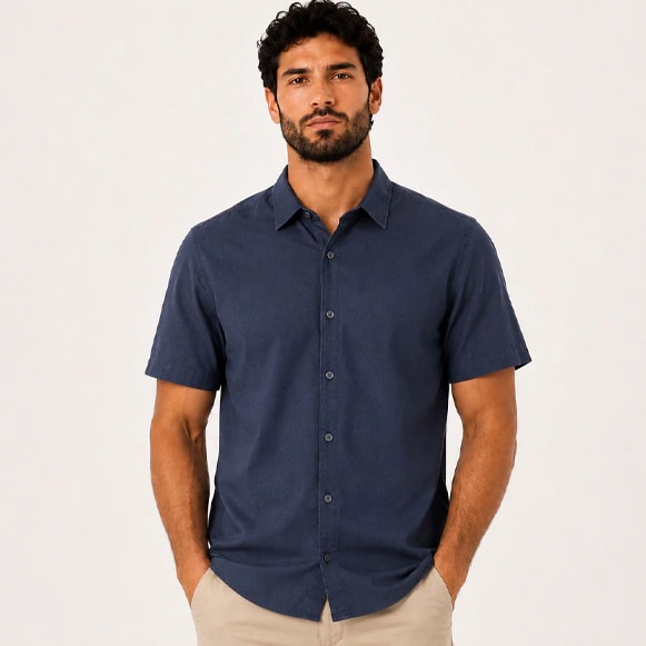 CAMISA MC 100% ALGODON HOMBRE - imagen 1