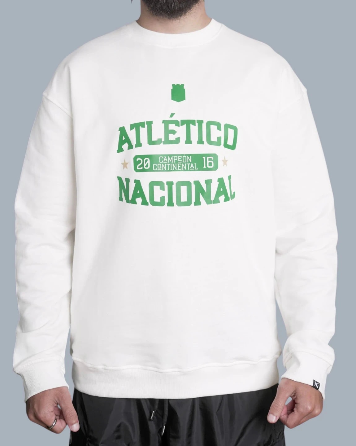 BUZO CREMA HOMBRE ATLÉTICO NACIONAL - imagen 1