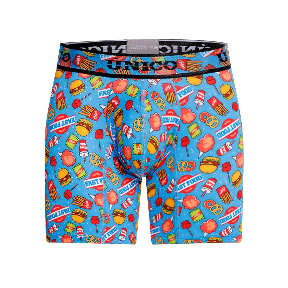 BOXER MEDIO FOOD AZUL - imagen 1