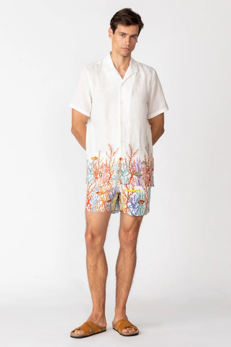 Men's linen shirt white vega - imagen 1