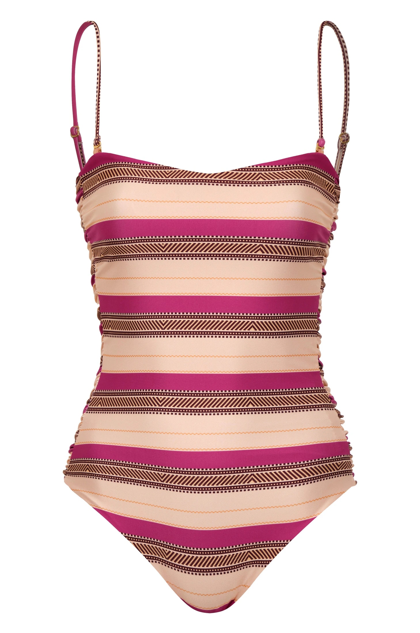 Las Balsas One Piece / Ethnic Pink Stripes - imagen 1