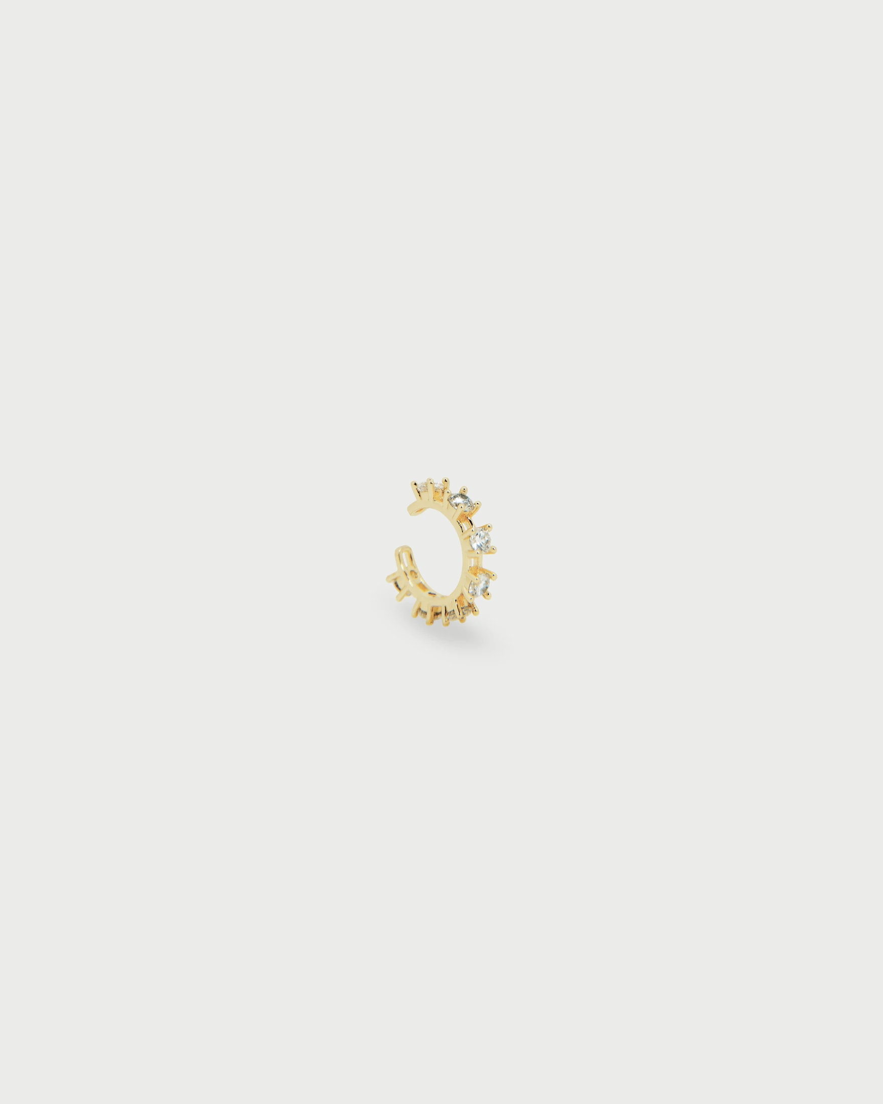 Earcuff Cristales Oro - imagen 1