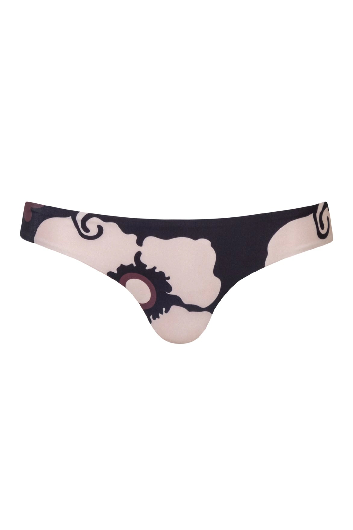 Guava Bottom / Black Maxi Flowers - Nude - imagen 1