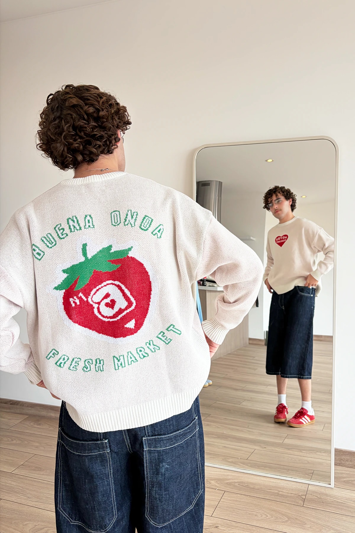 STRAWBERRY KNIT SWEATER - imagen 1