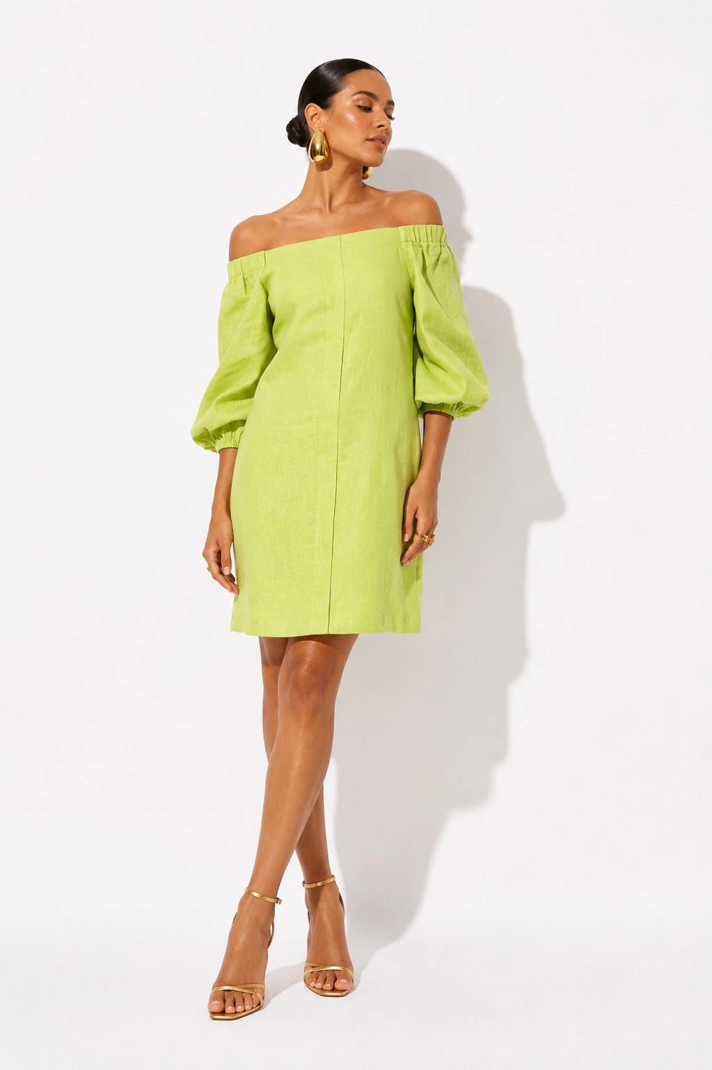 Vestido Creta Ii Verde Limon - imagen 1