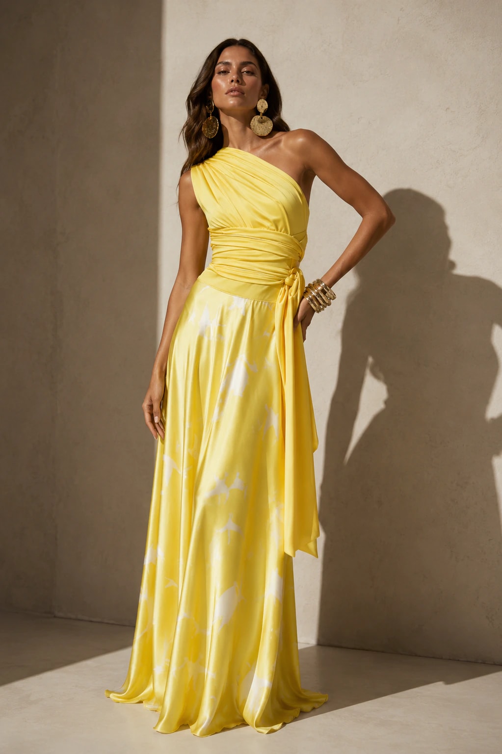Falda Zeray Amarillo Abstracto - imagen 1