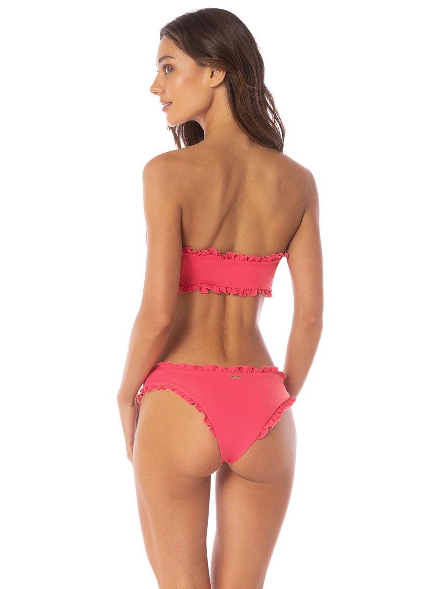 Maaji Cherry Crush Dafne  Low Rise Ruffle Bikini Bottom - imagen 1