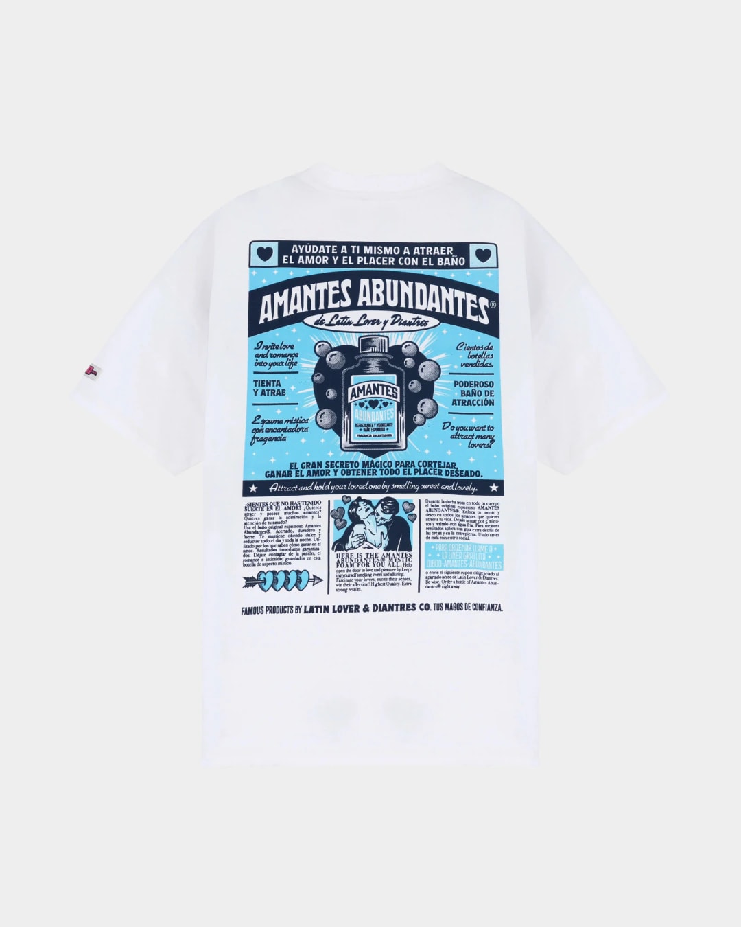 CAMISETA AMANTES ABUNDANTES CREMA OVERSIZED - imagen 1